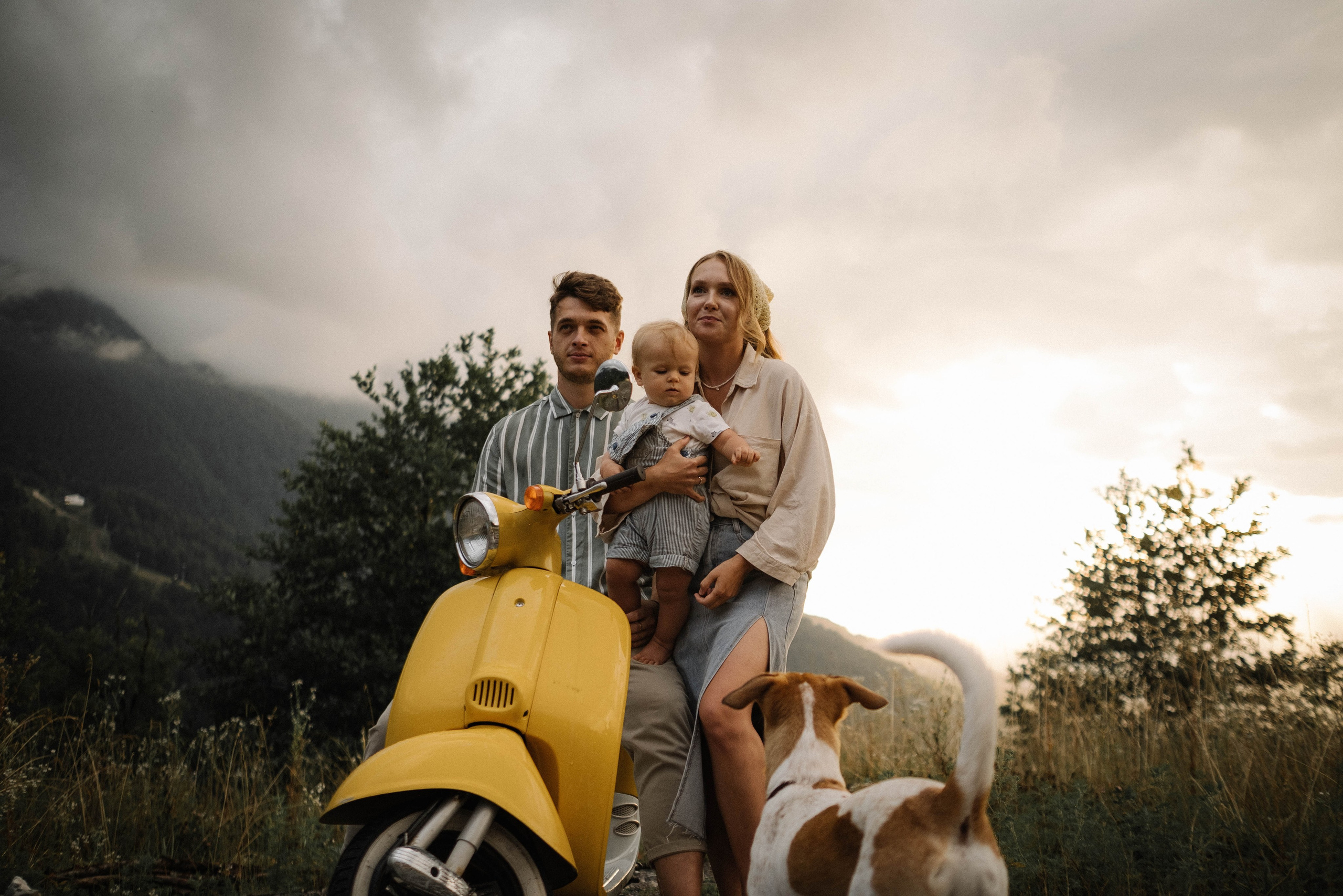 Семейная съемка в горах. Семейный фотограф в Санкт-Петербурге Дарья Косянчук