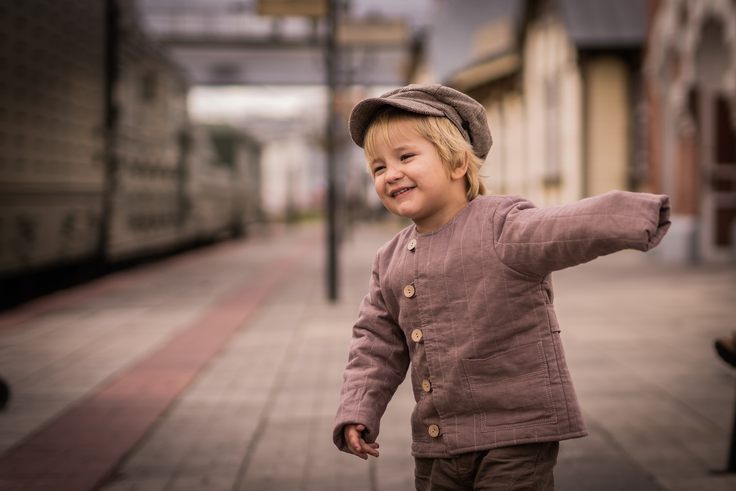 Паровозы, дети, осень. Семейный фотограф Ефремова Виктория
