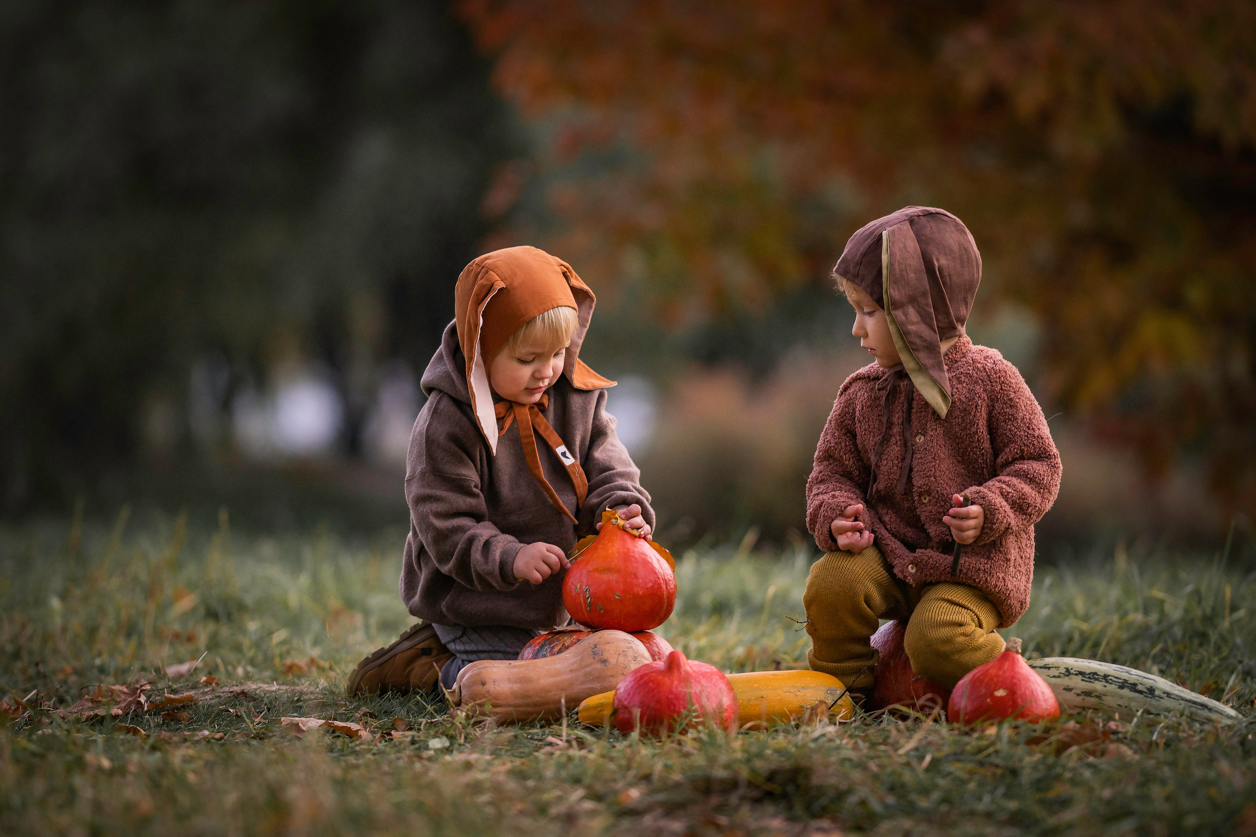 Овощи и малыши. Семейный фотограф Ефремова Виктория