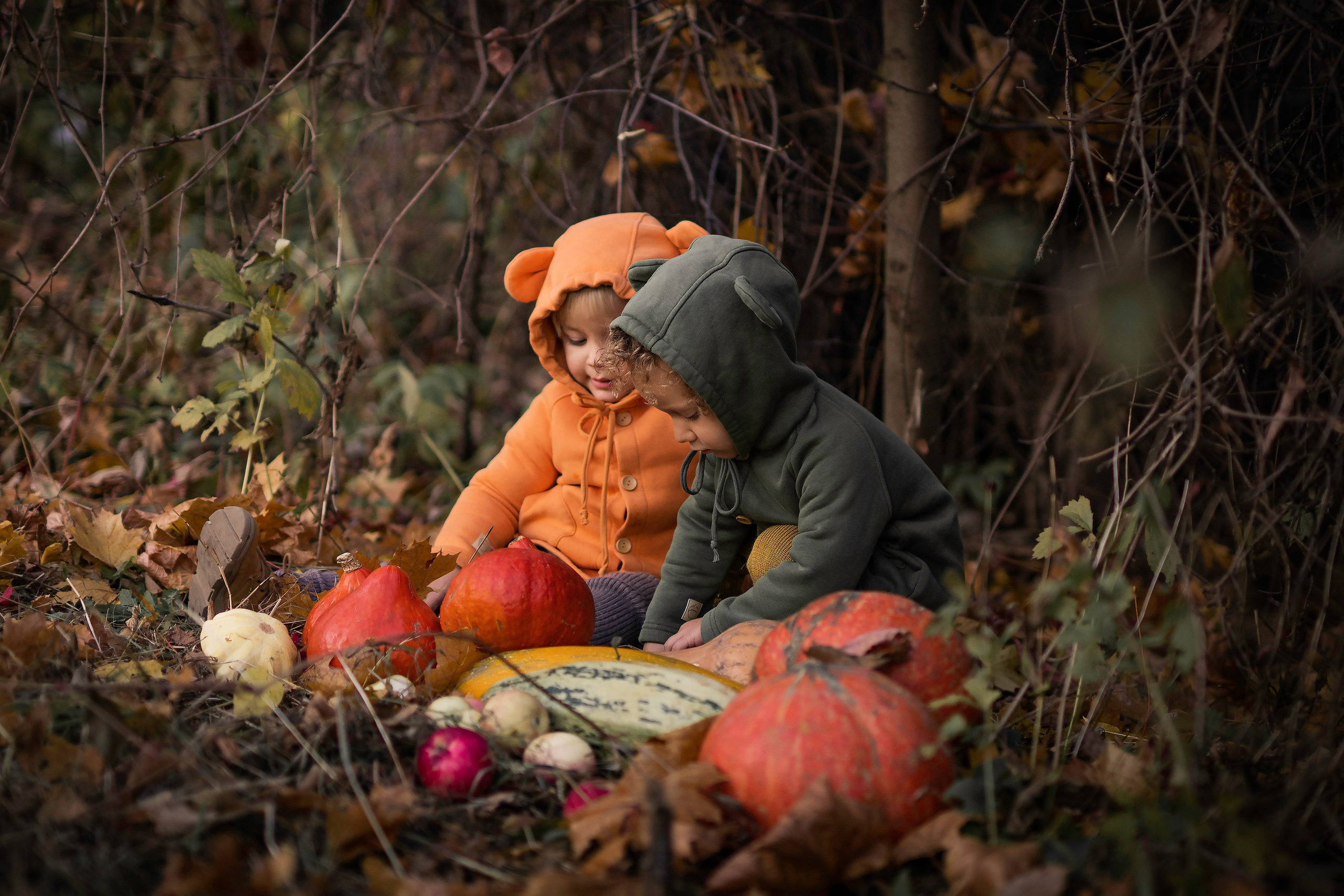 Овощи и малыши. Семейный фотограф Ефремова Виктория