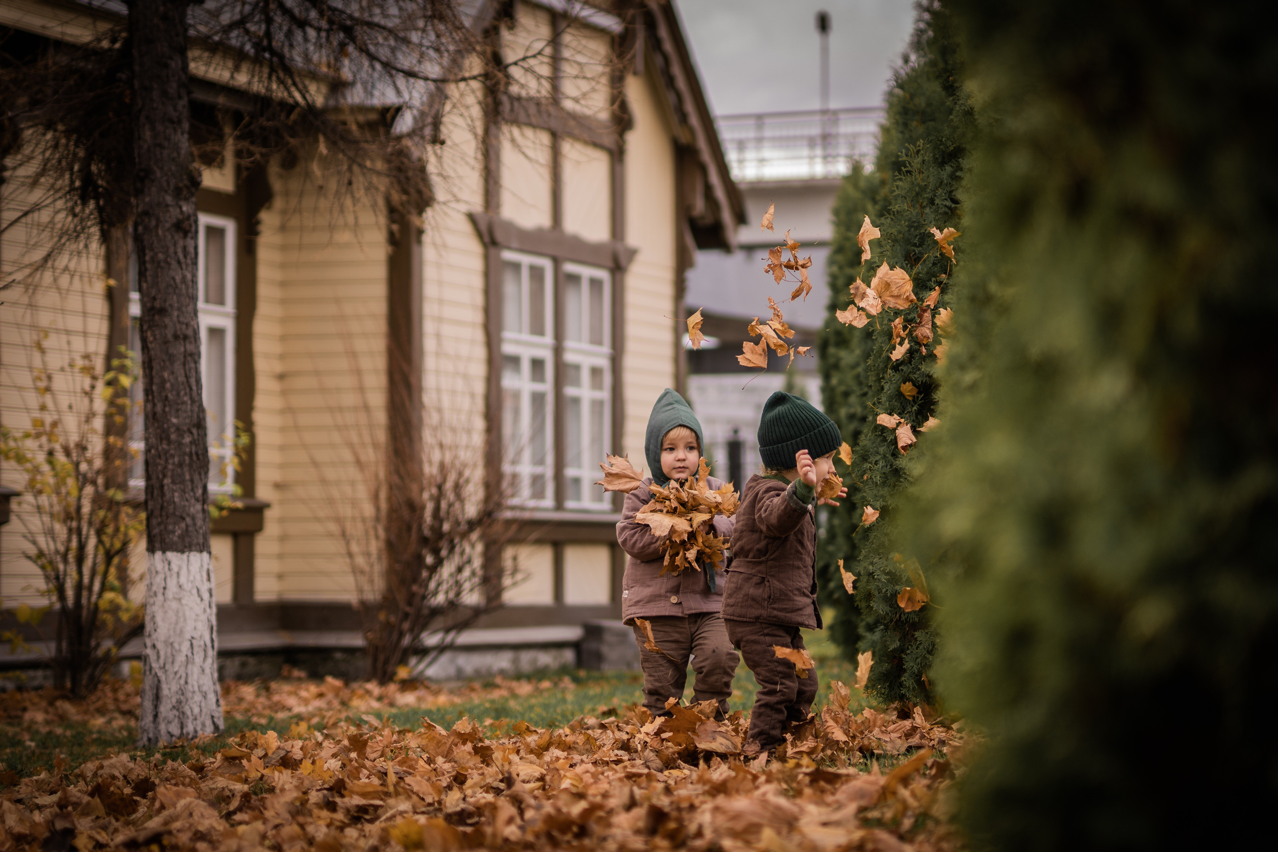 Паровозы, дети, осень. Семейный фотограф Ефремова Виктория