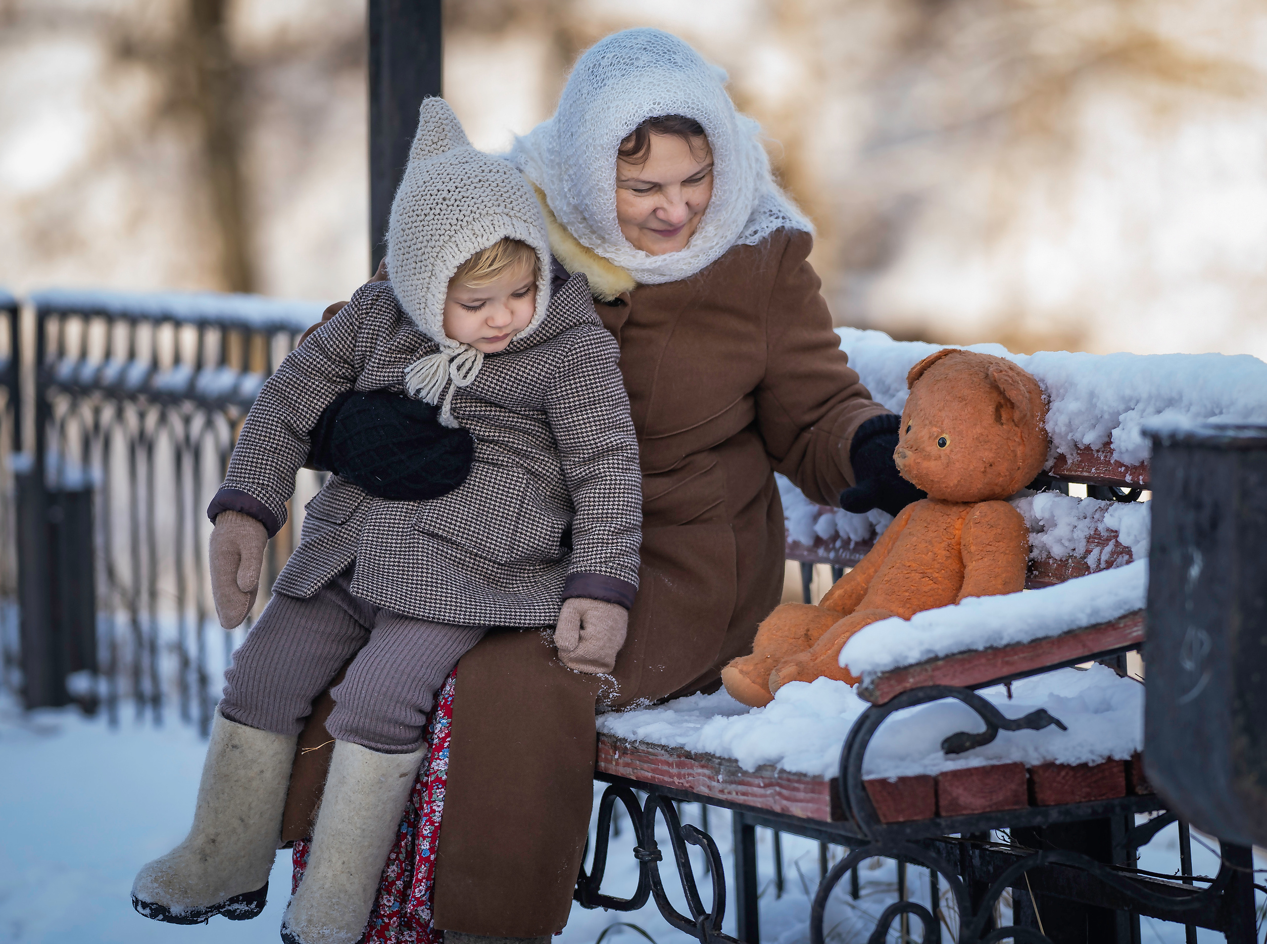 Бабушка и внук. Семейный фотограф Ефремова Виктория