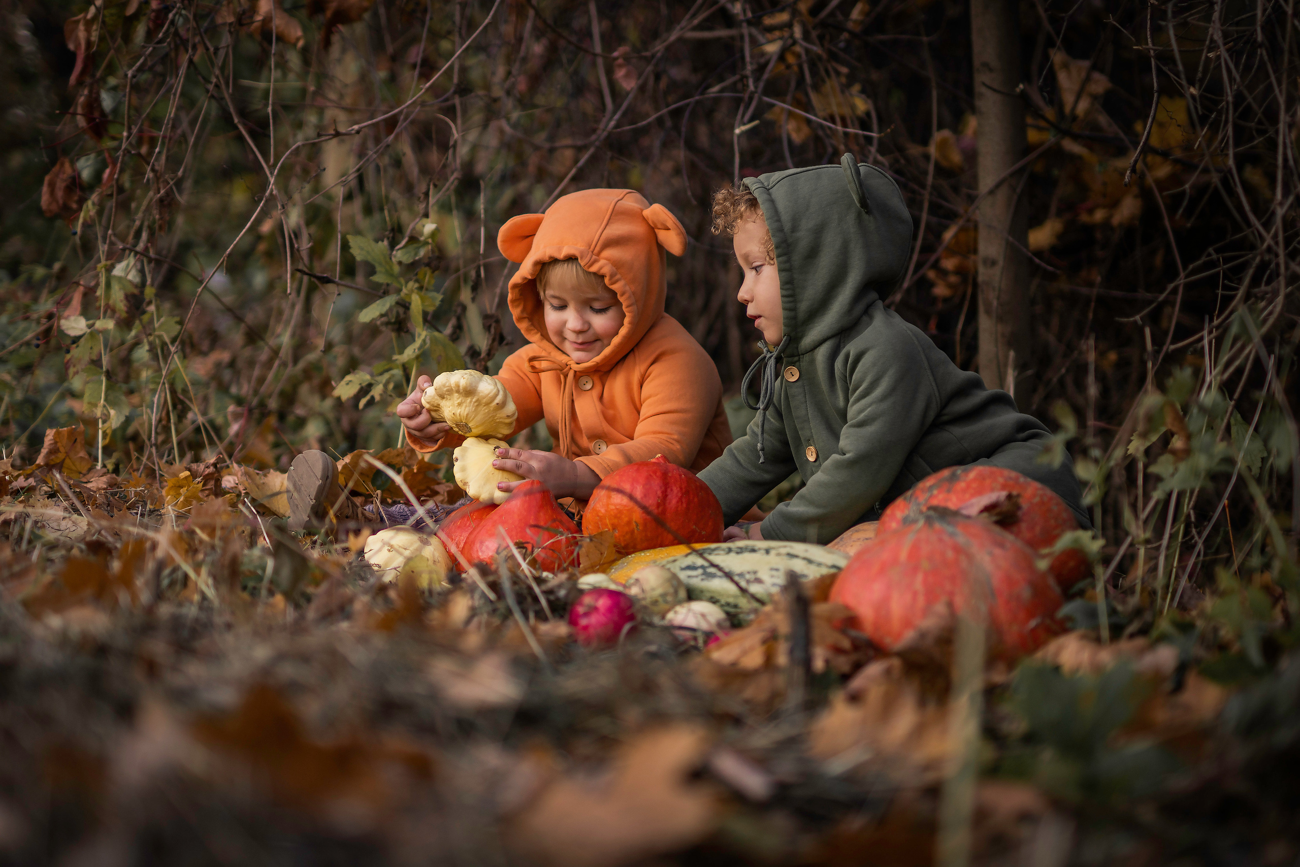 Овощи и малыши. Семейный фотограф Ефремова Виктория