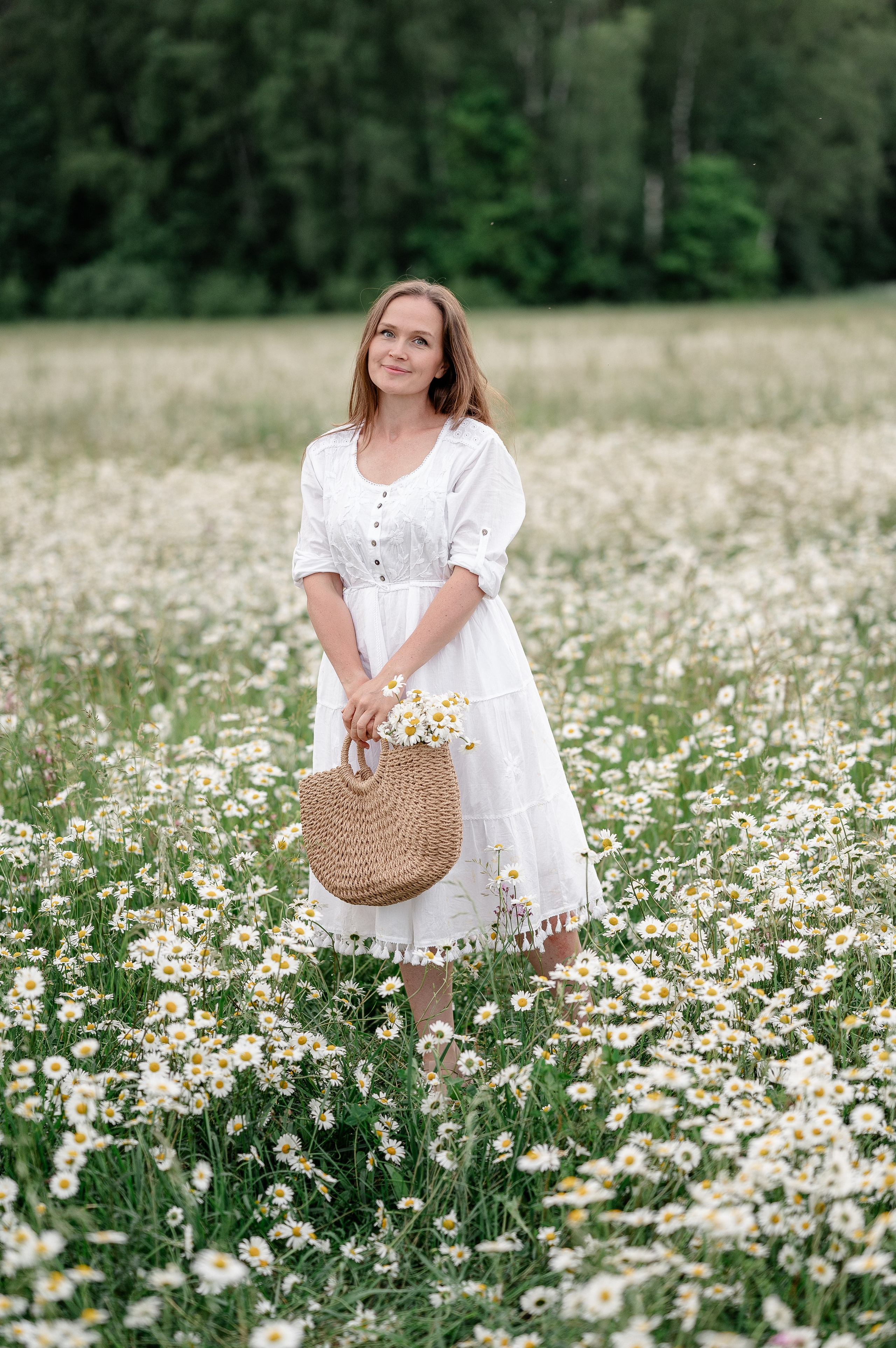 Поле ромашек. Фотограф Москва Екатерина Постникова Индивидуальные и семейные съемки