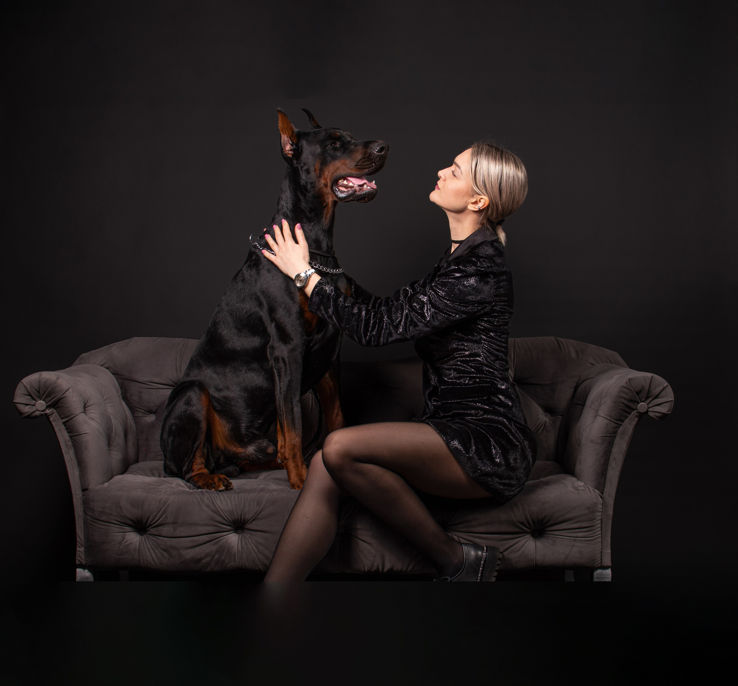 Фотосессия с доберманом. Фотограф Макс Огурцов в Нижнем Новгороде