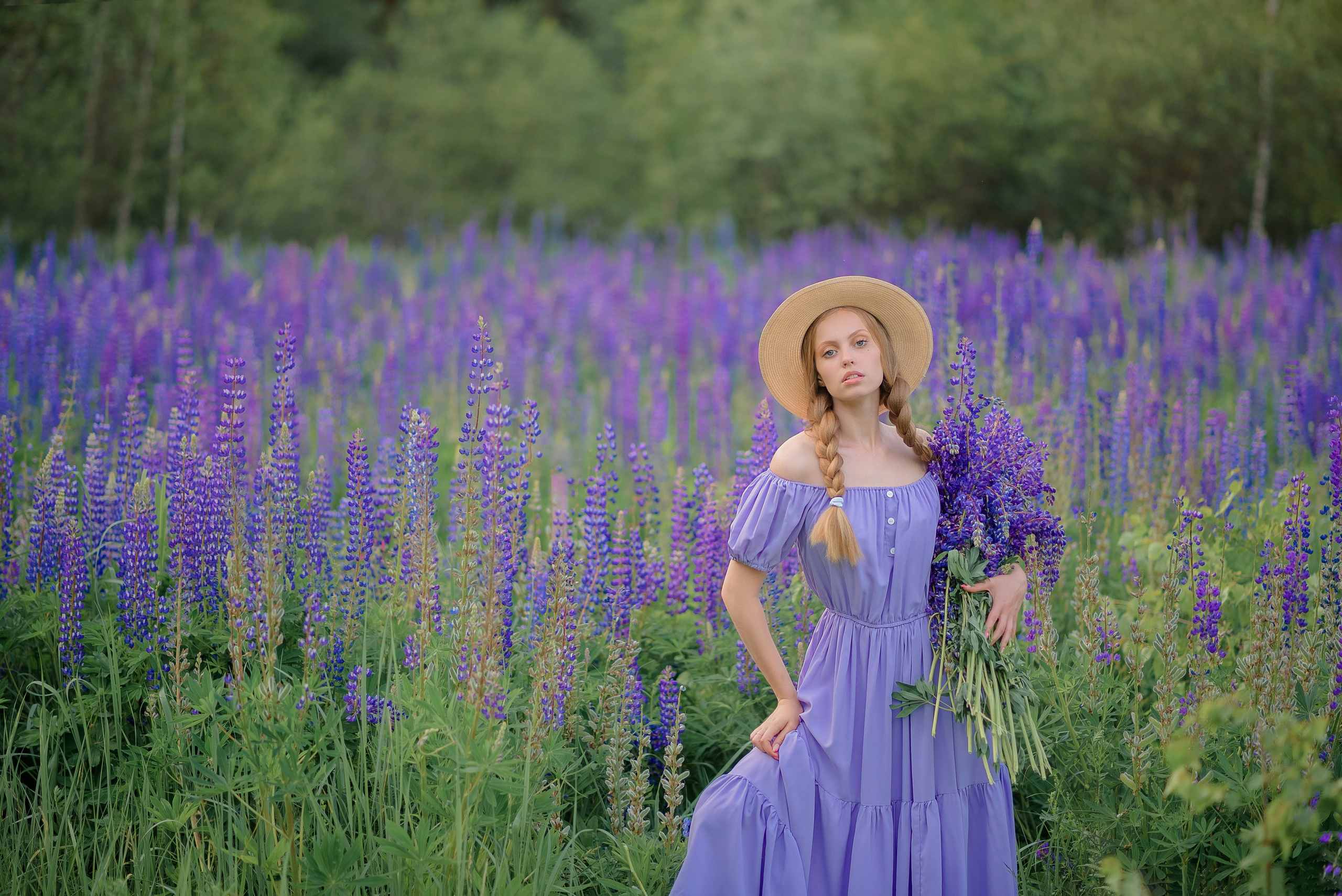 Люпиновое поле. Семейный фотограф в Рязани Мария Ермакова