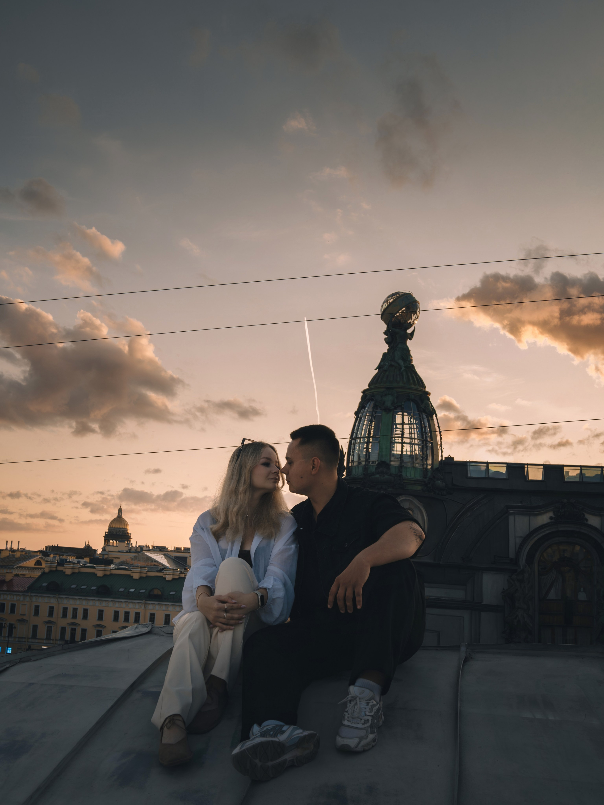 На крыше. Семейный фотограф в Санкт-Петербурге. Запечатление мгновений и ярких воспоминаний в Вашей жизни