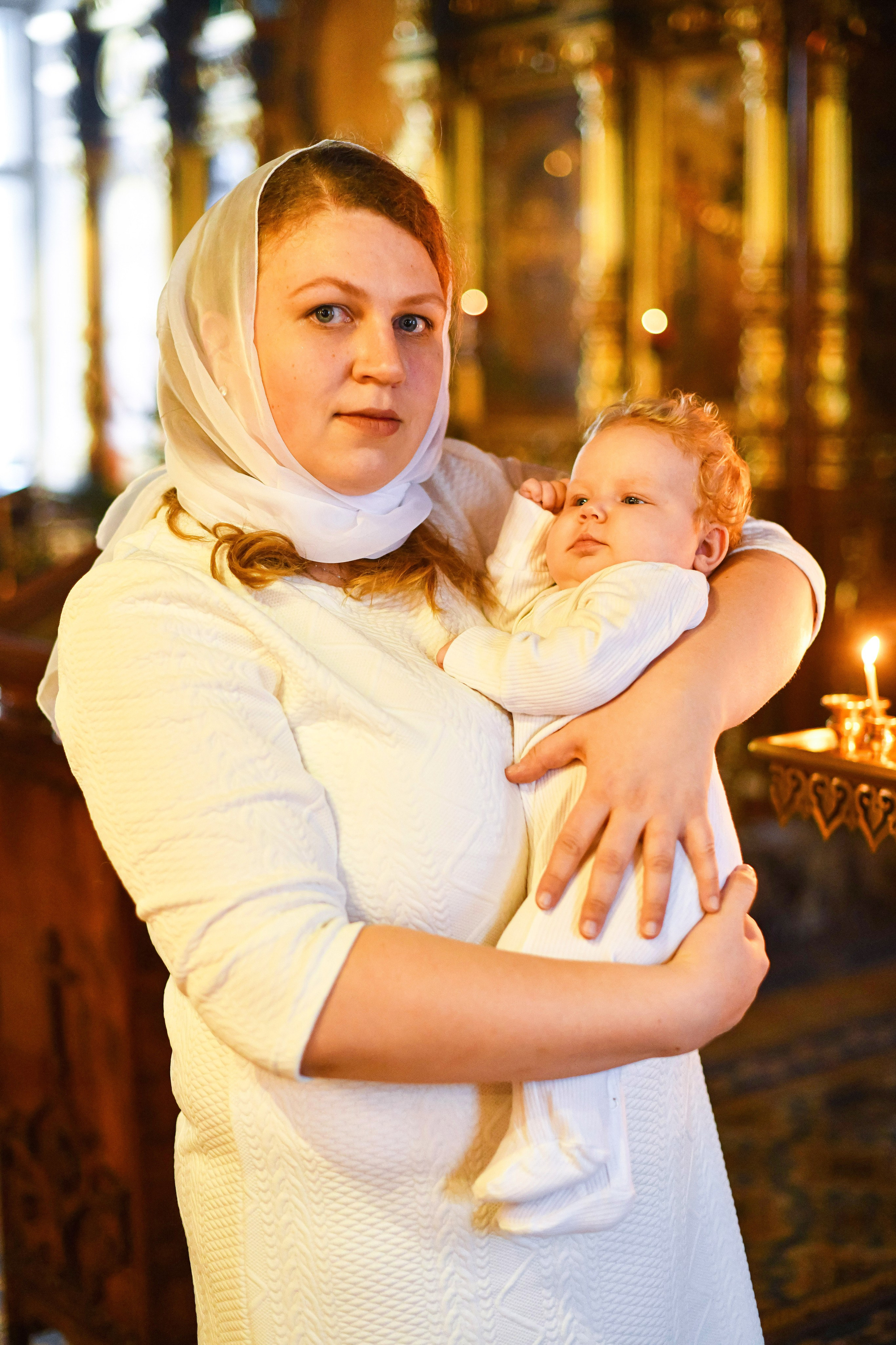 Крещение Анны. Храм Зосимы и Савватия. Гольяново. Свадебный и портретный фотограф в Москве Галина Борисова