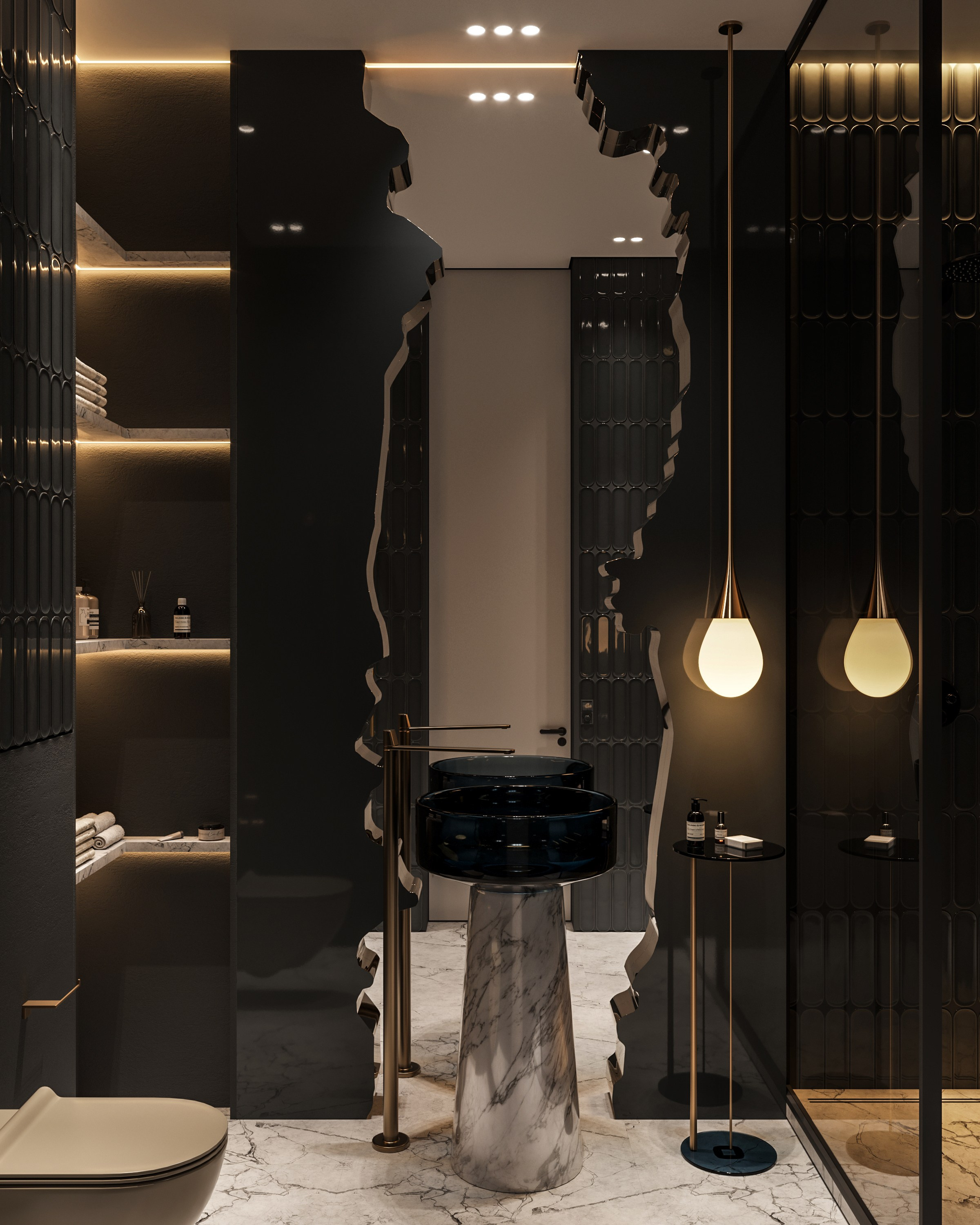 Powder Room. 3D визуализация интерьеров — Ирина