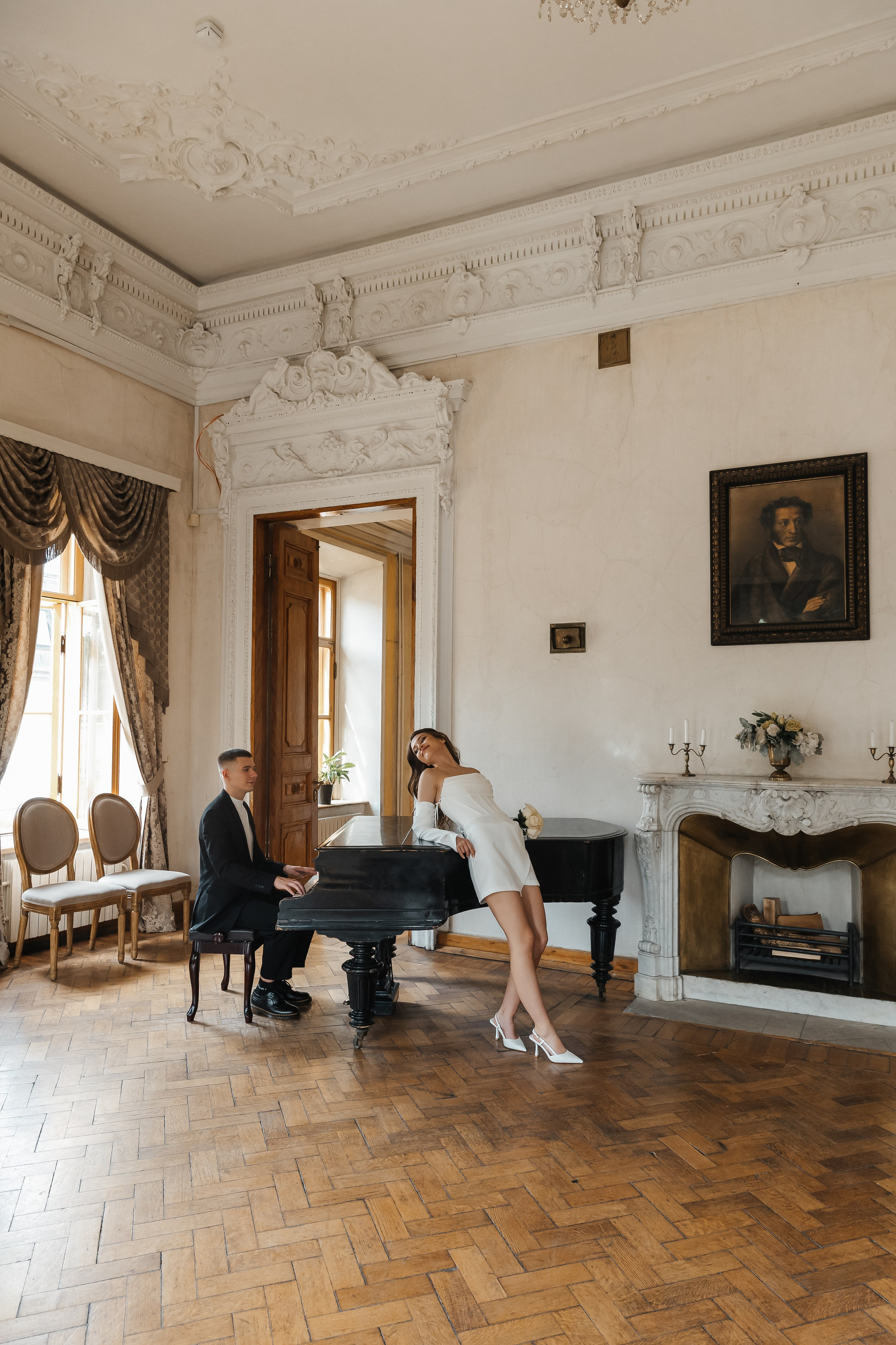 Свадебная фотосессия в Библиотеке-читальне им. А. С. Пушкина. Фотограф и видеограф Анна Домашенко