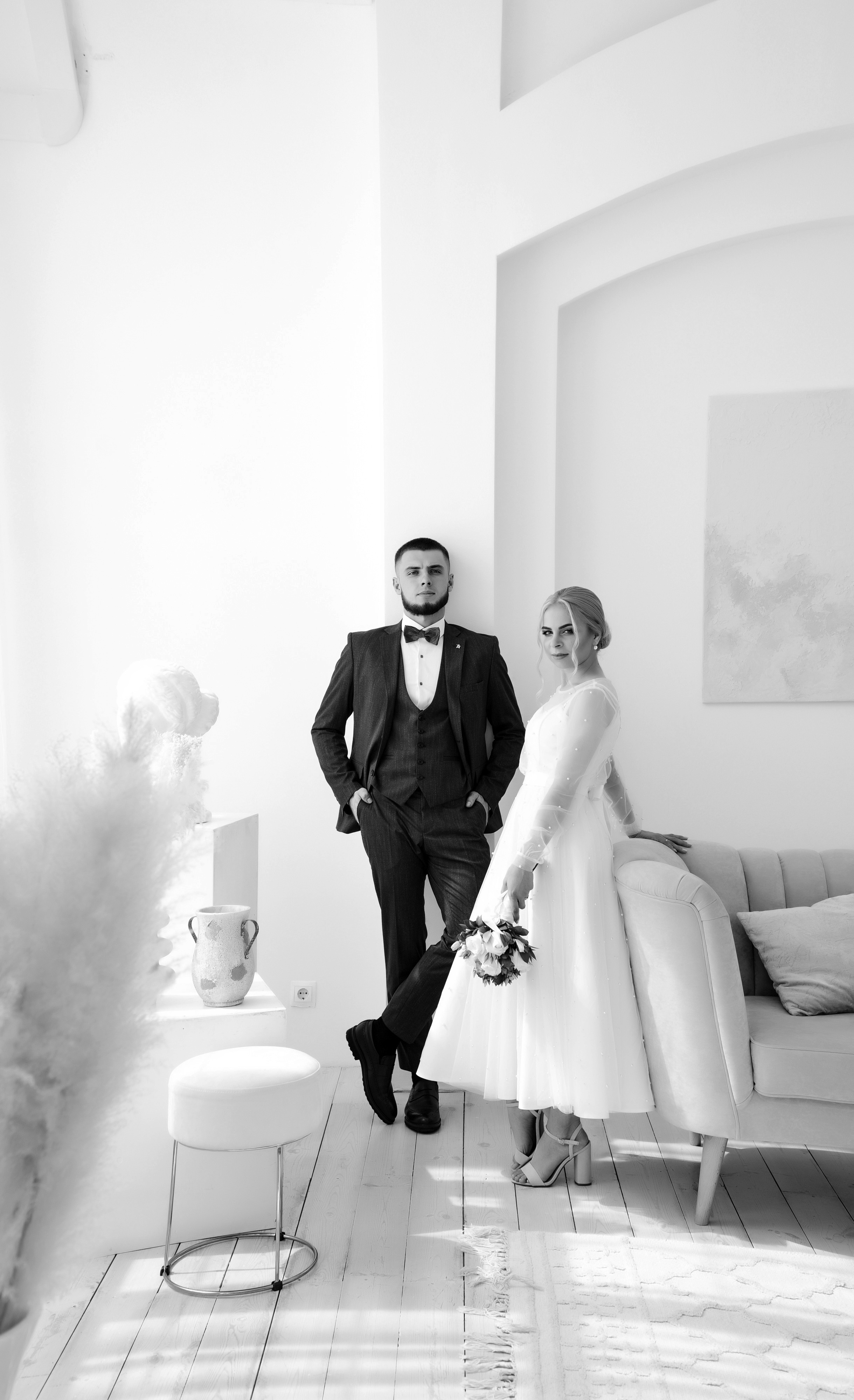 Небольшая чб серия со свадьбы Алесея и Полины. Свадебный, семейный, детский, контент фотограф в Омске Максим Ильин