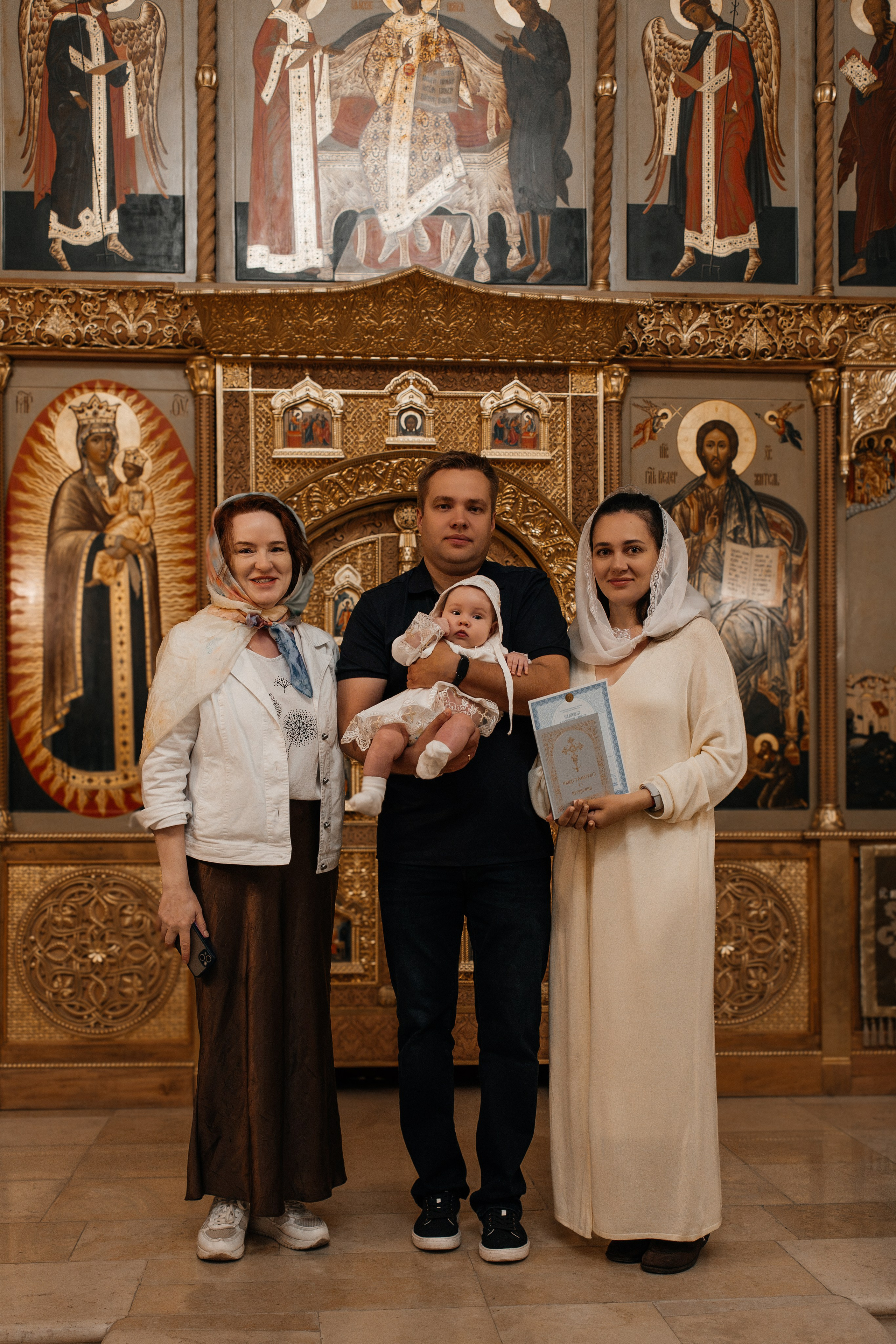 Крещение Анны. Семейный фотограф в Москве Алина Киблина