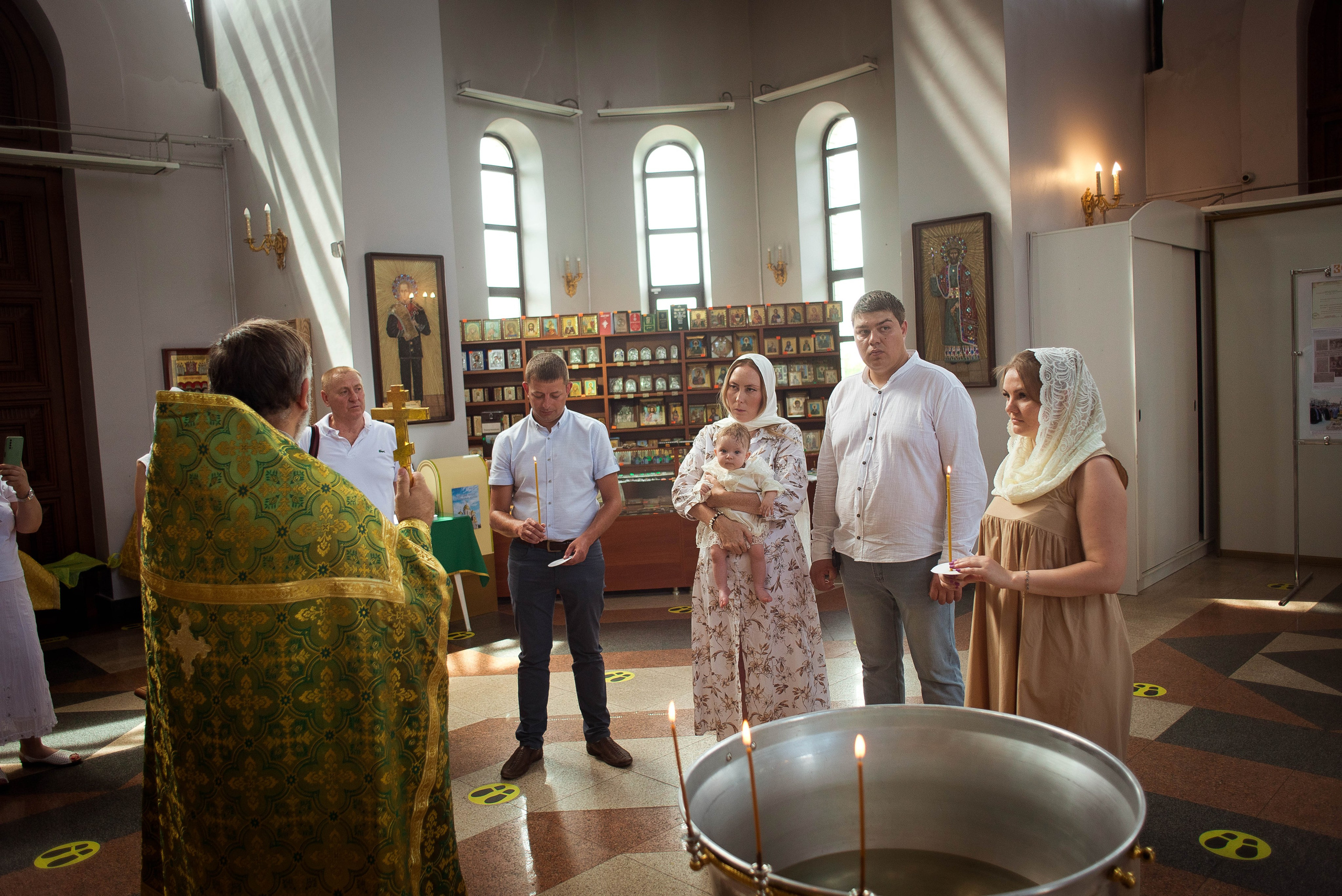 Крещение Варвары. Свадебный и семейный фотограф Яна Стражева. Волгоград, Москва