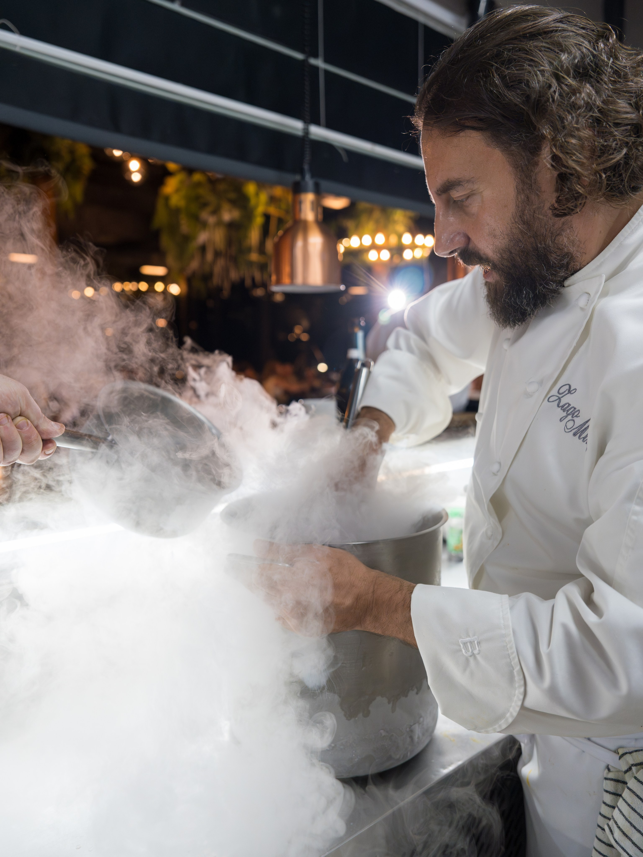 Гастрономический ужин «Лесная Италия» с Мирко Дзаго в ресторане RiverSide. Репортажный фотограф в Красной Поляне и Сочи Павлюченко Екатерина