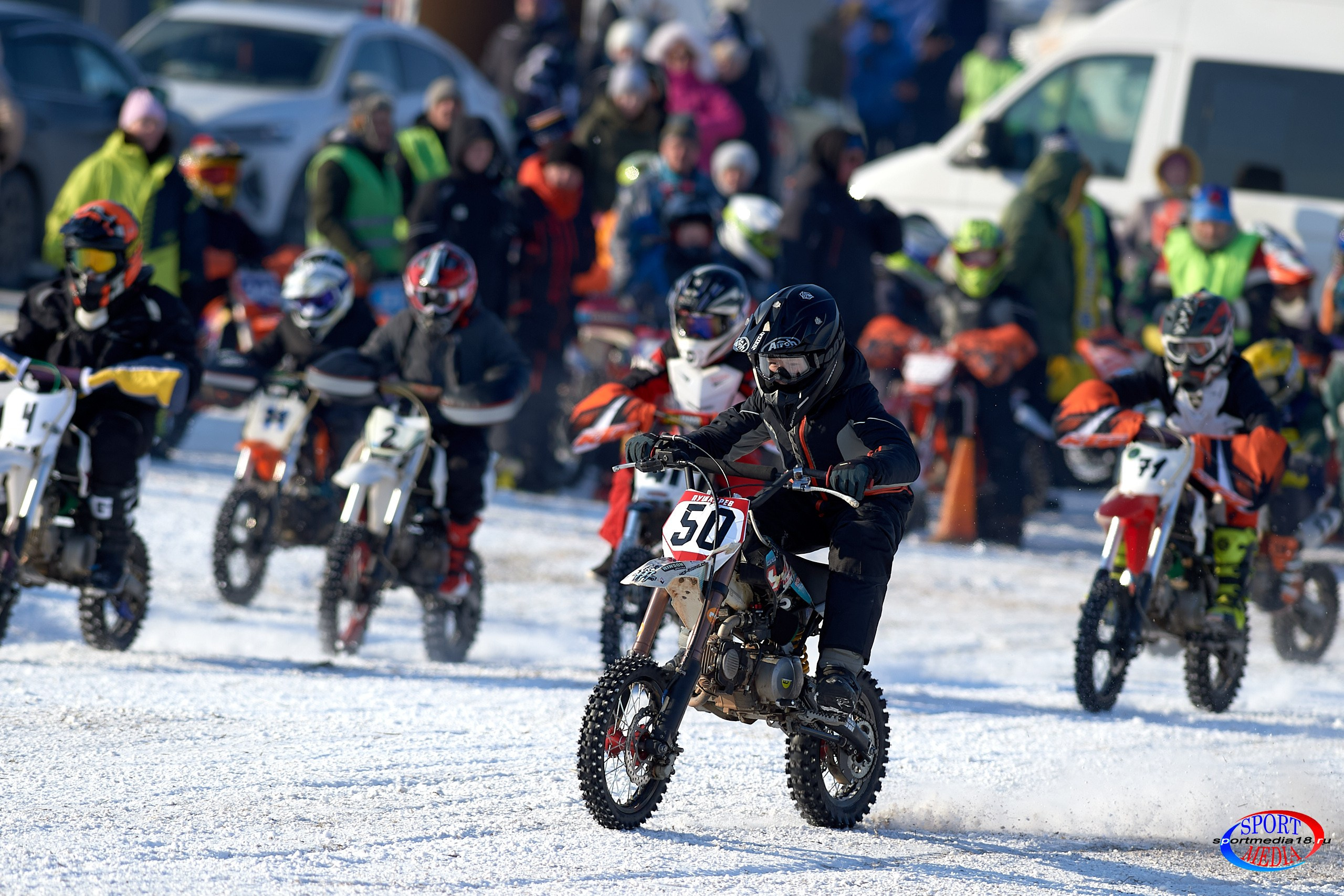 3 этап Кубка Удмуртской Республики по мотокроссу. Воткинск 23.02.2025. Спортивный репортажный фотограф в Ижевске Сергей Мерзляков