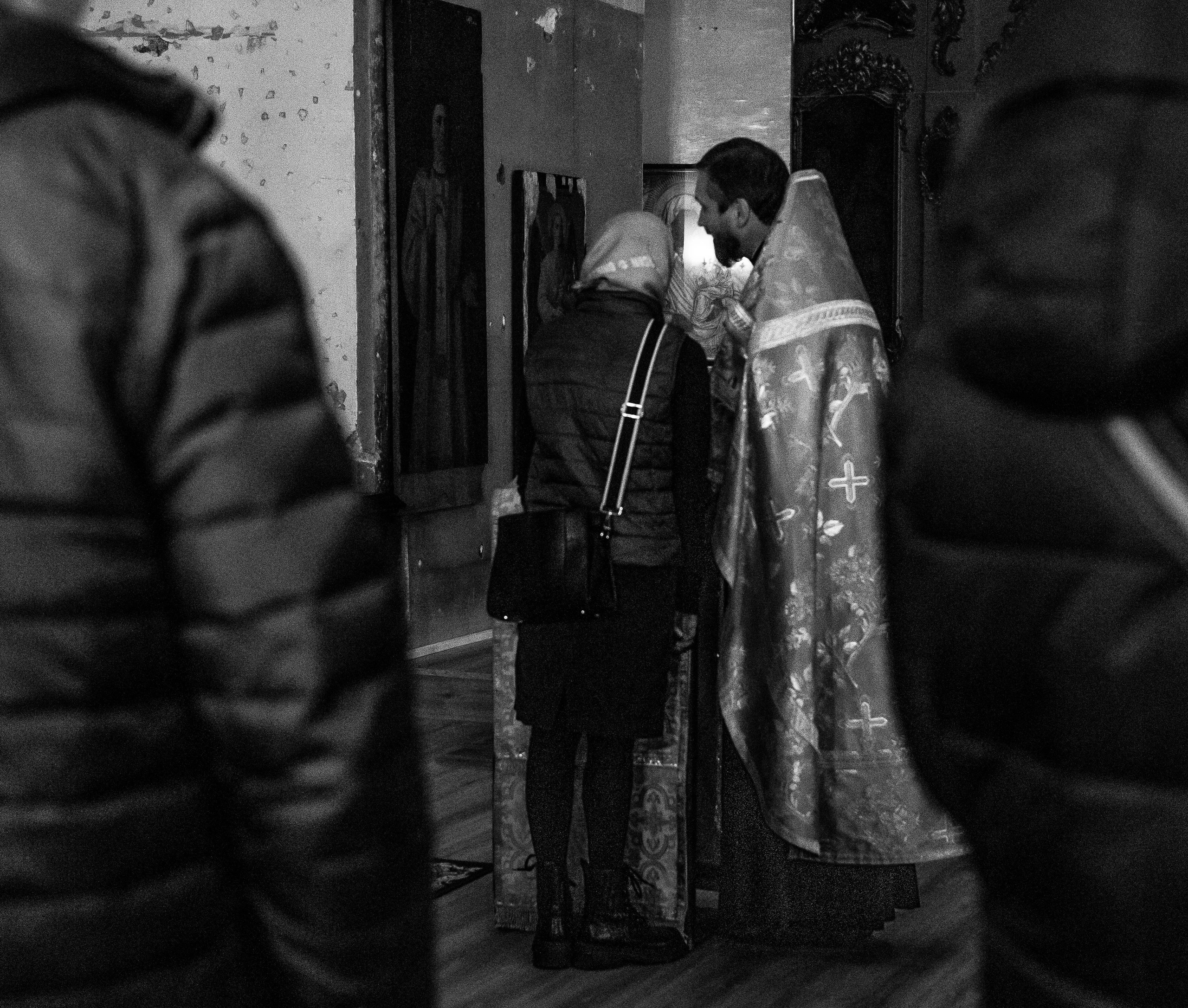 Храм Воскресения Словущего в Барашах.Всенощное накануне дня памяти Спиридона Тримифунтского. Артеменкова Анна Фотограф