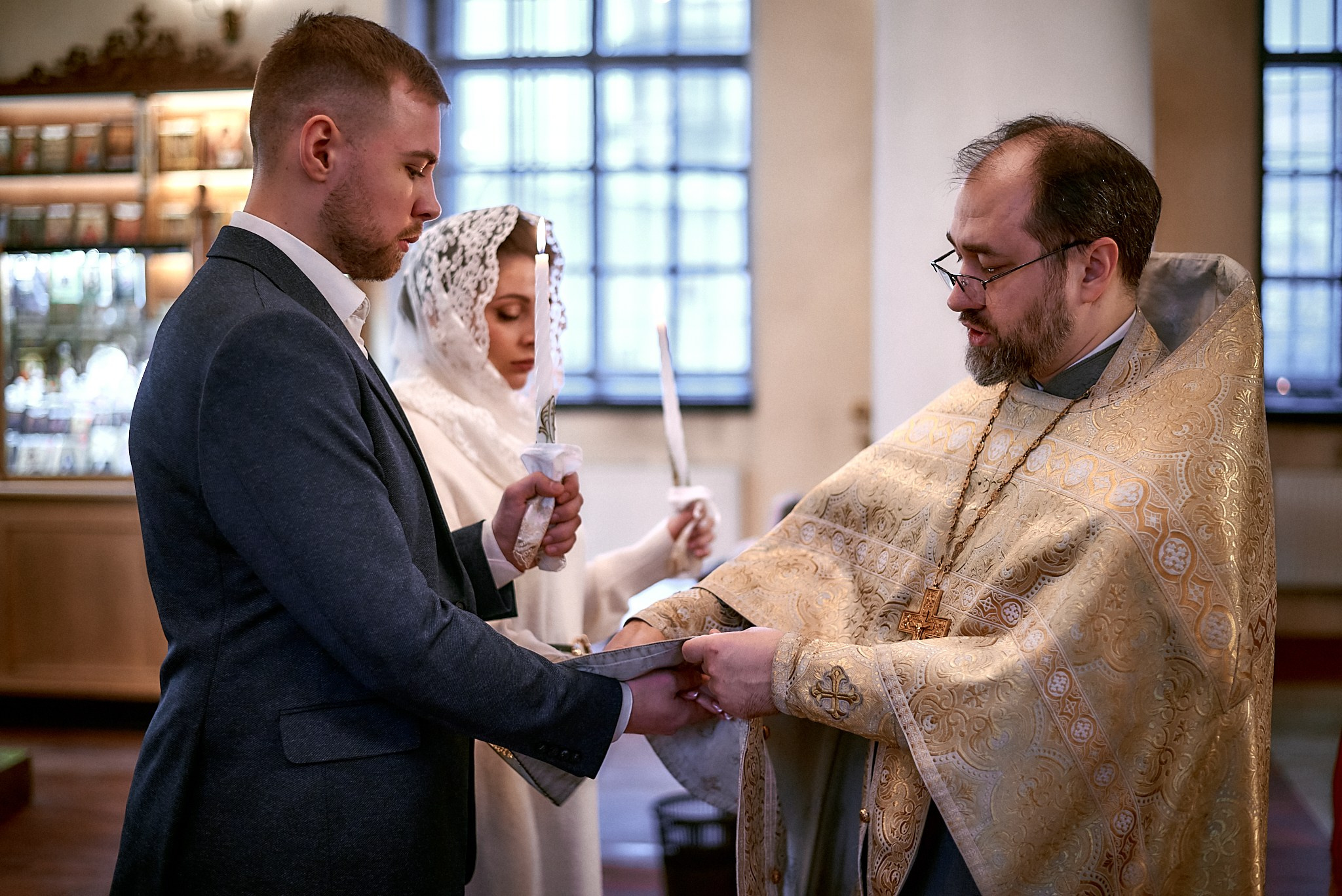 Венчание Артёма и Екатерины | Владимирский собор. Свадебный фотограф в Санкт-Петербурге Славин Денис