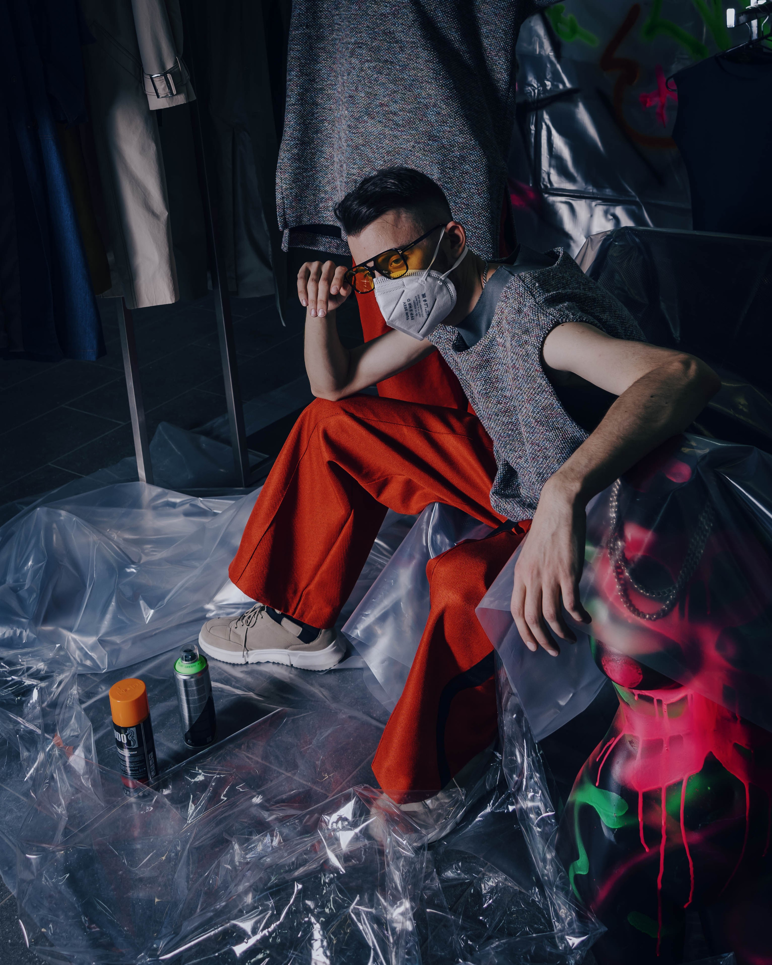 Съёмка дизайнерской коллекции для бренда одежды