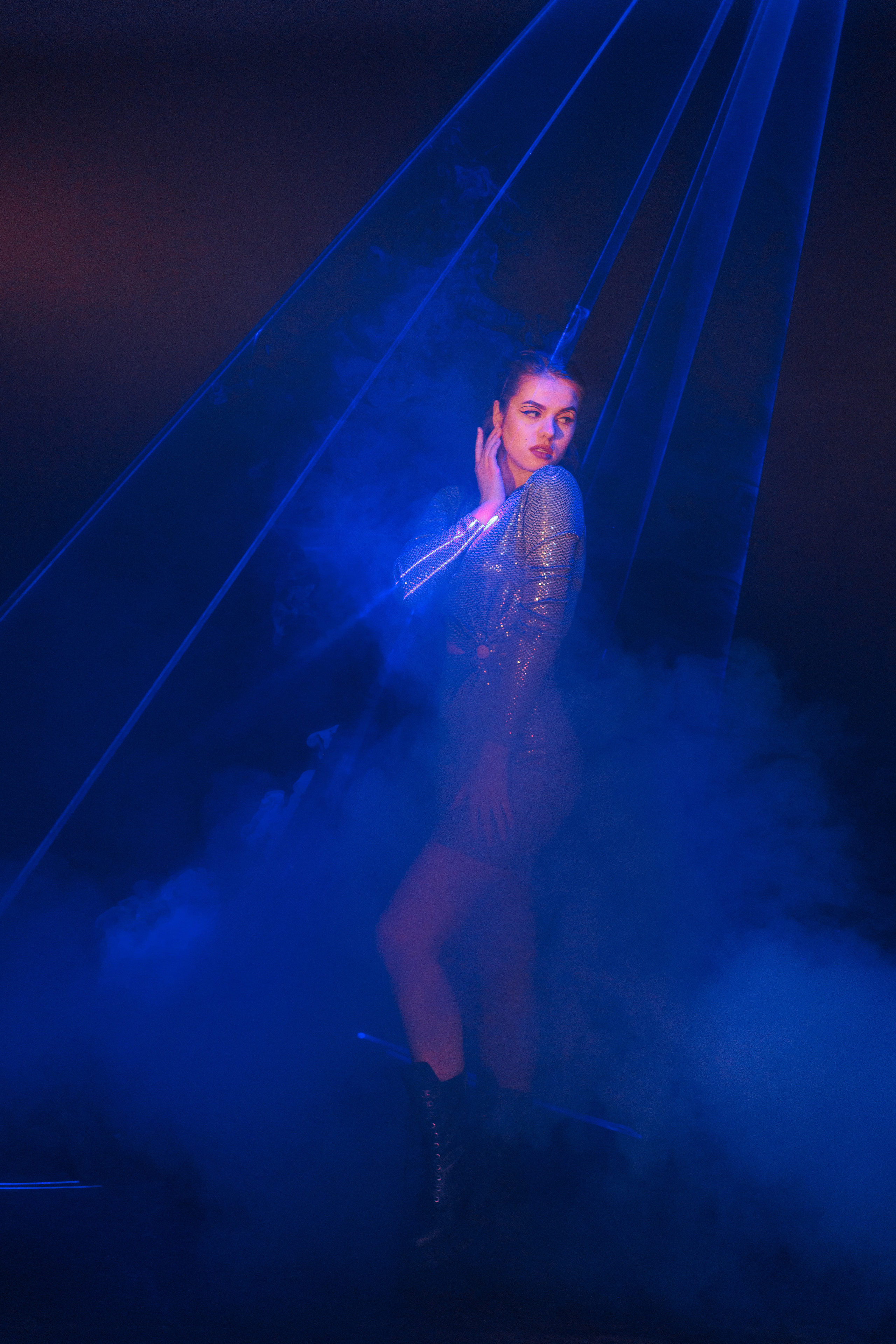 Съемка с лазерами. Фотограф в Москве Екатерина Потапова