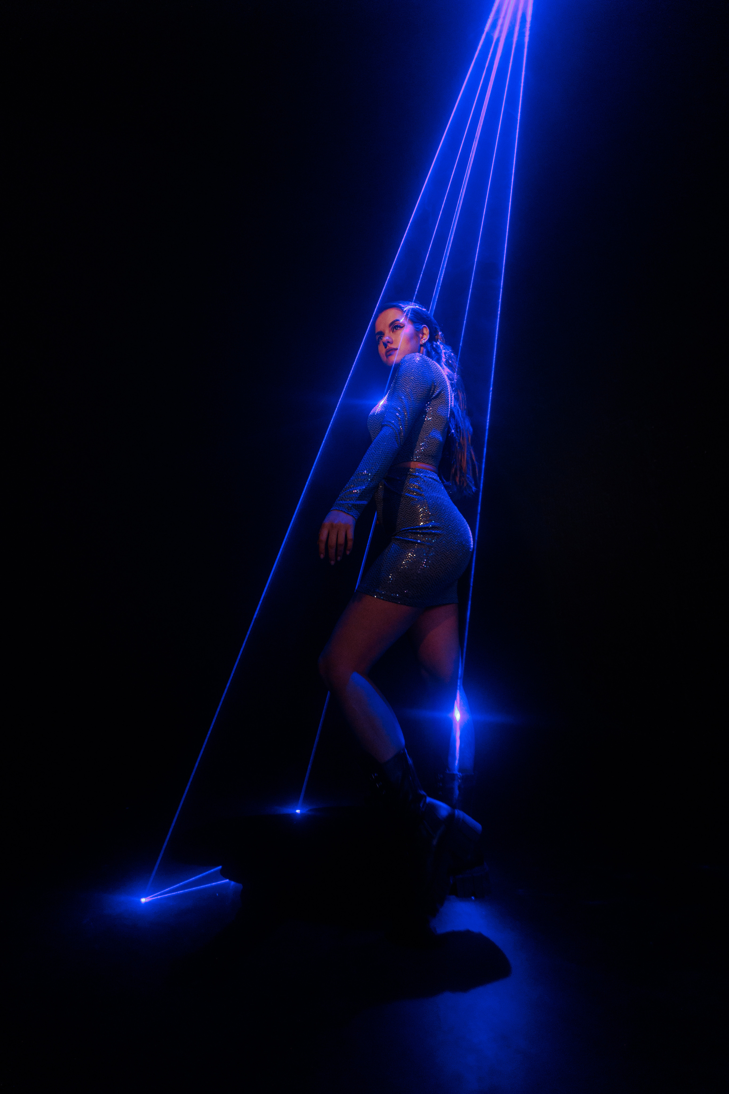 Съемка с лазерами. Фотограф в Москве Екатерина Потапова