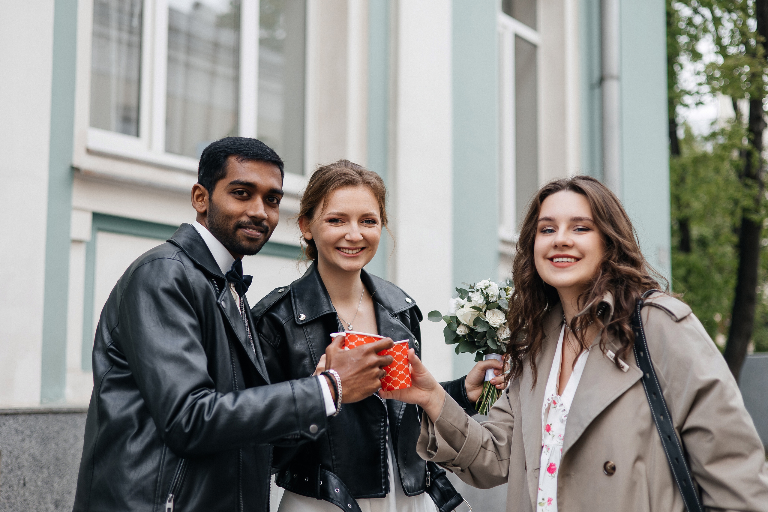 Полина и Вигнеш (ЗАГС + прогулка). Фотограф в Москве Екатерина Потапова