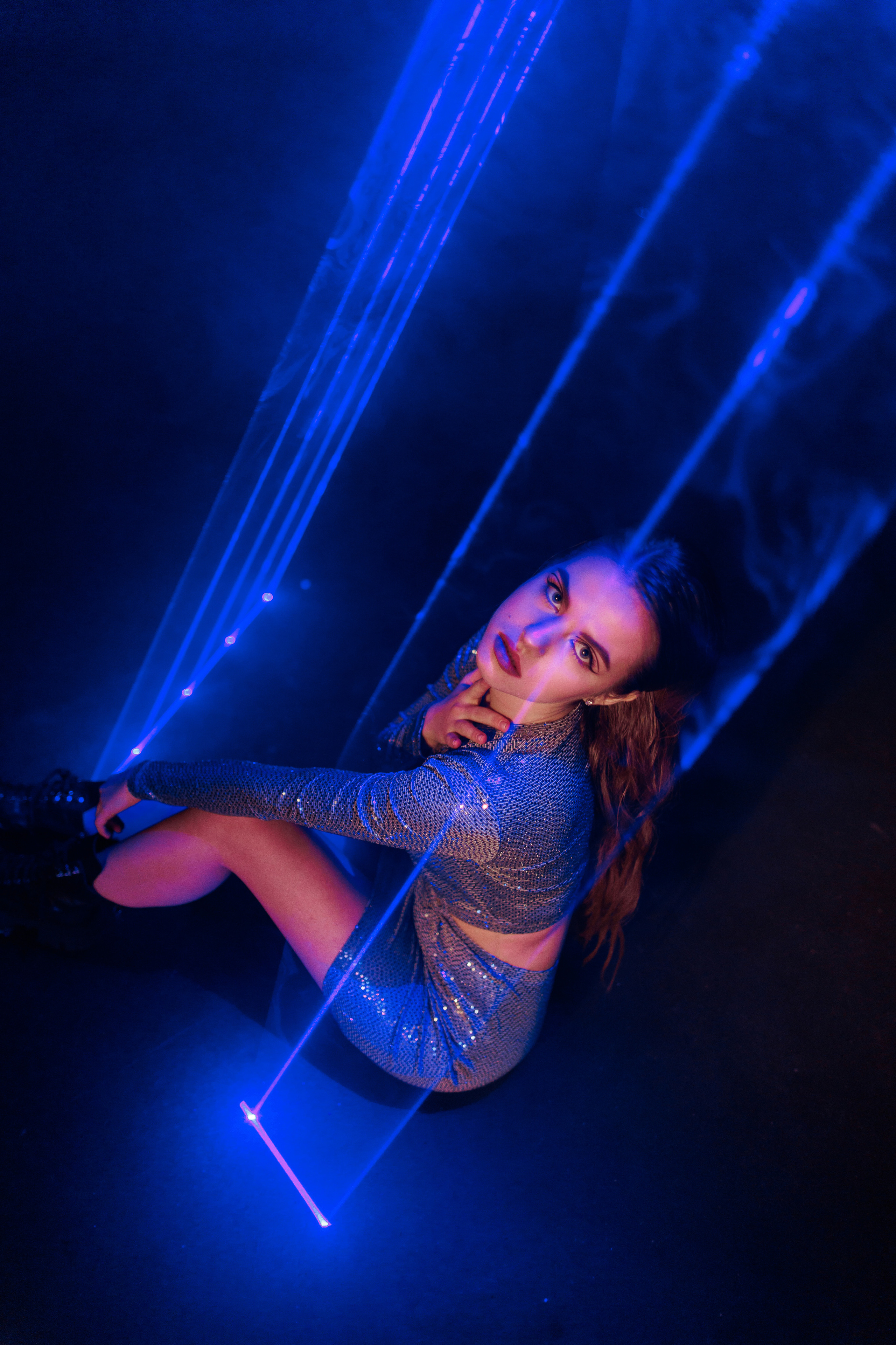 Съемка с лазерами. Фотограф в Москве Екатерина Потапова