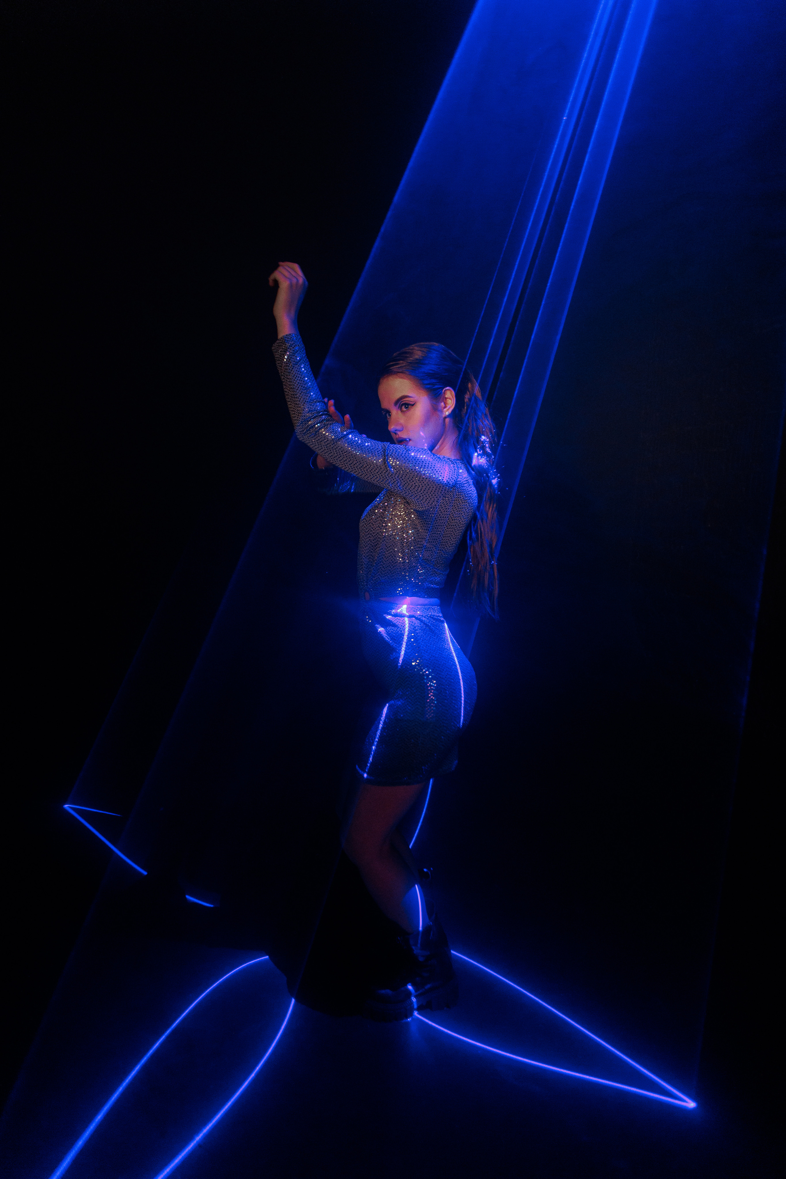 Съемка с лазерами. Фотограф в Москве Екатерина Потапова