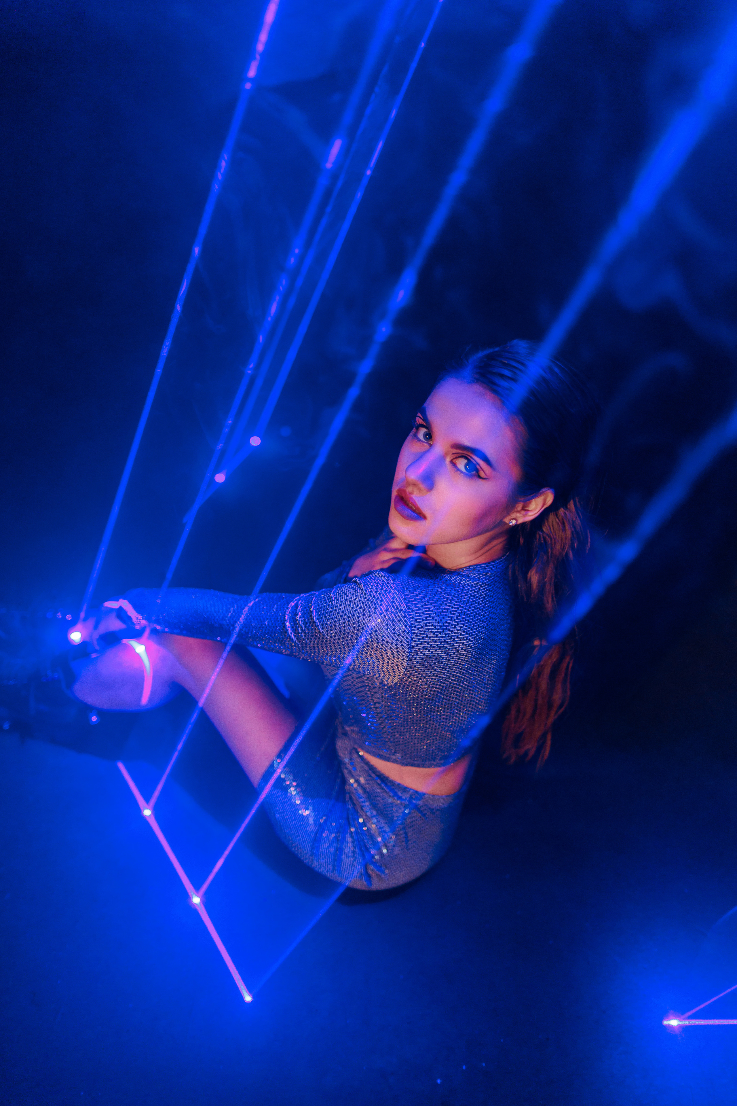 Съемка с лазерами. Фотограф в Москве Екатерина Потапова