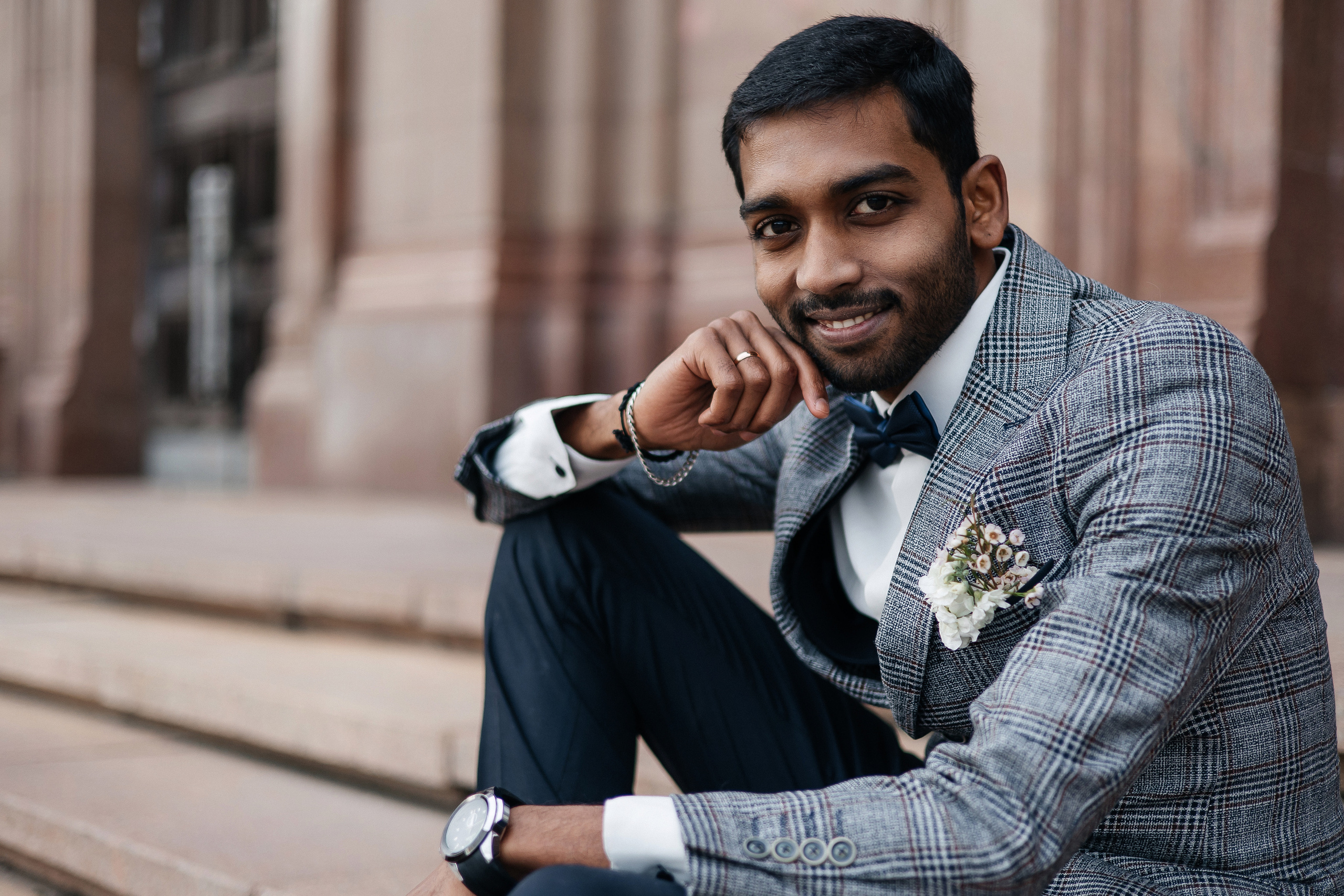 Полина и Вигнеш (ЗАГС + прогулка). Фотограф в Москве Екатерина Потапова