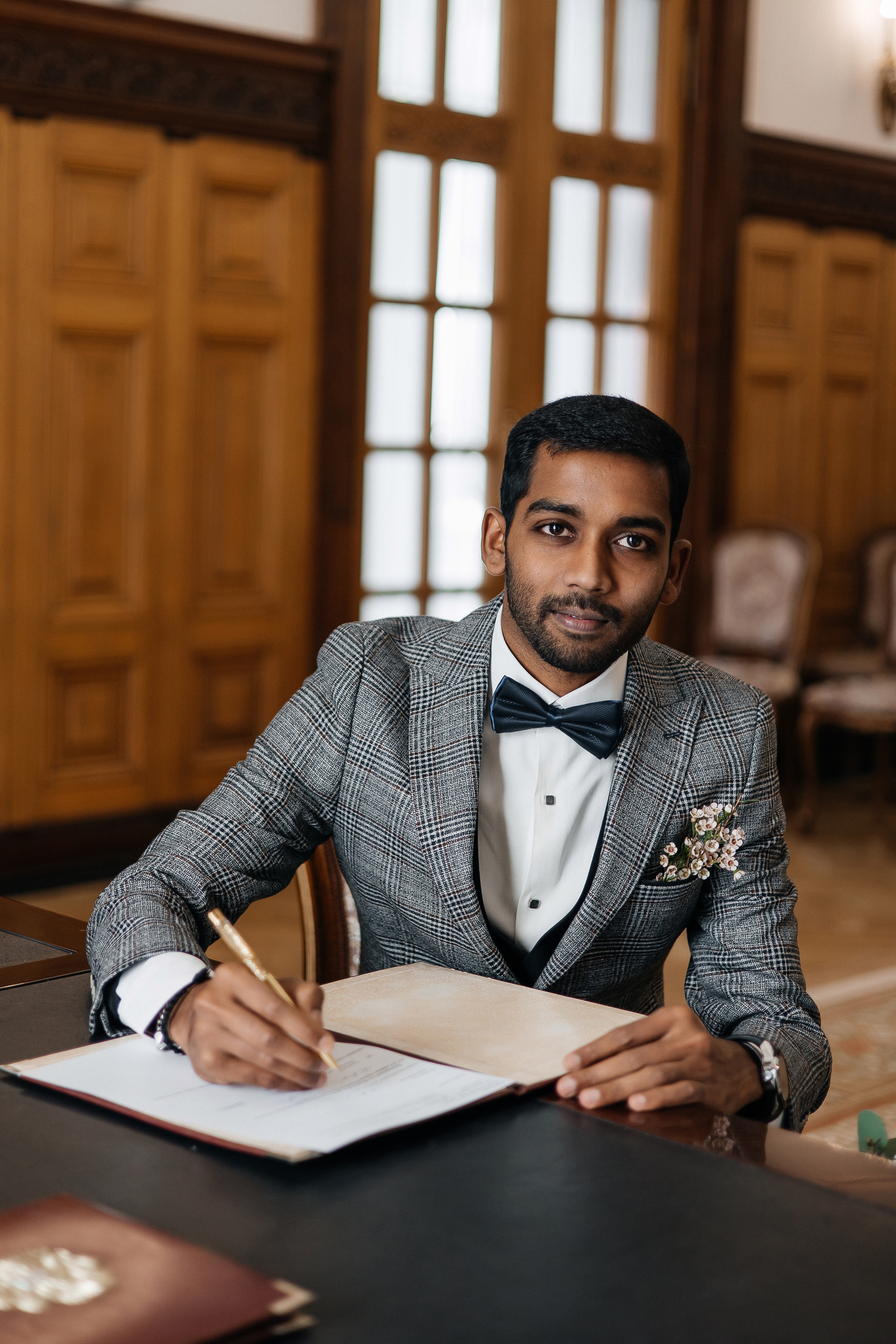 Полина и Вигнеш (ЗАГС + прогулка). Фотограф в Москве Екатерина Потапова