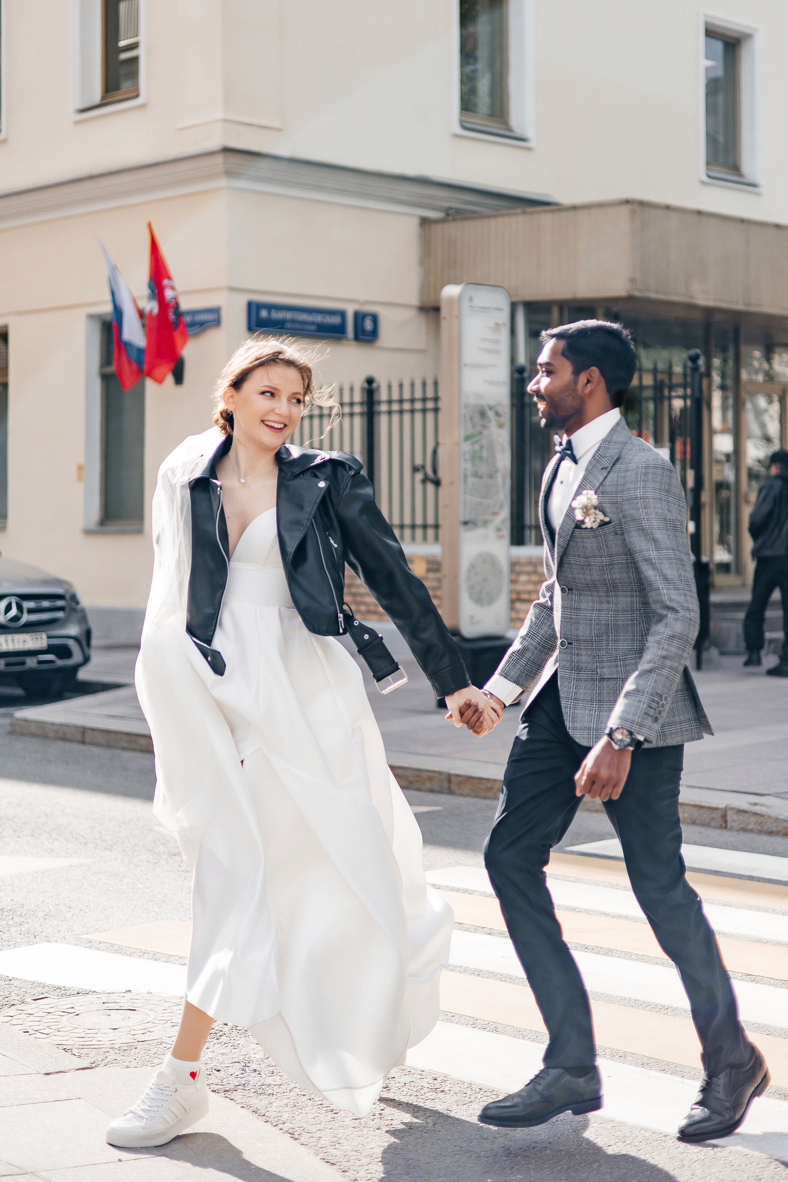 Полина и Вигнеш (ЗАГС + прогулка). Фотограф в Москве Екатерина Потапова