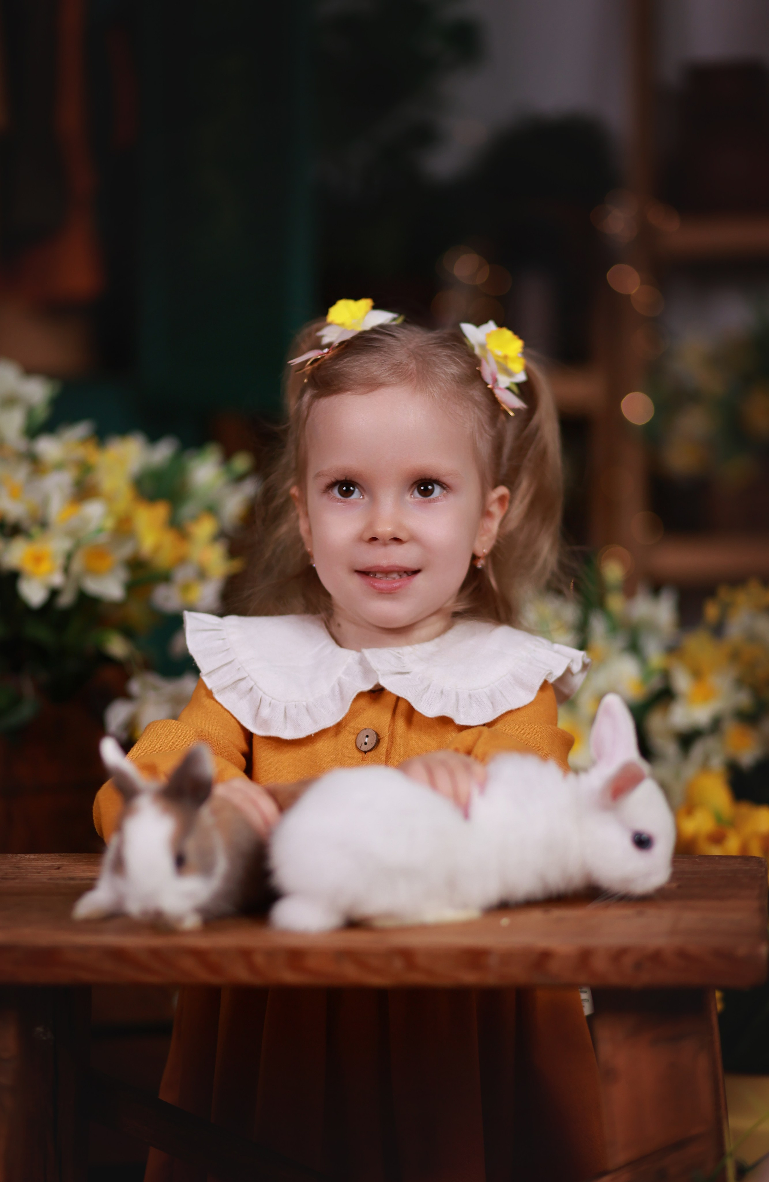 Фотопроект с козочкой и кроликами 2026 г. Детский семейный фотограф Краснодар