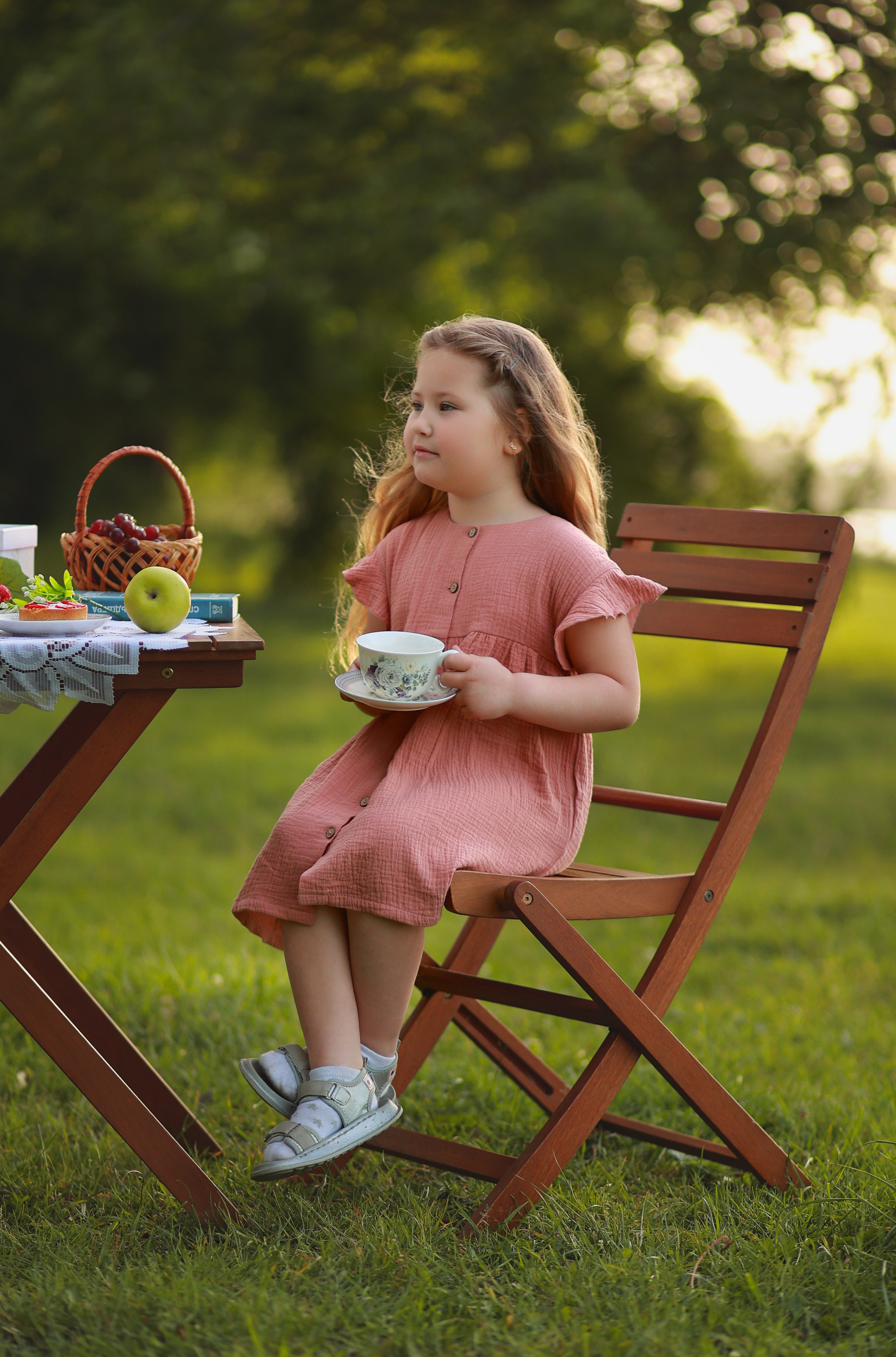 Чаепитие в парке. Детский семейный фотограф Краснодар