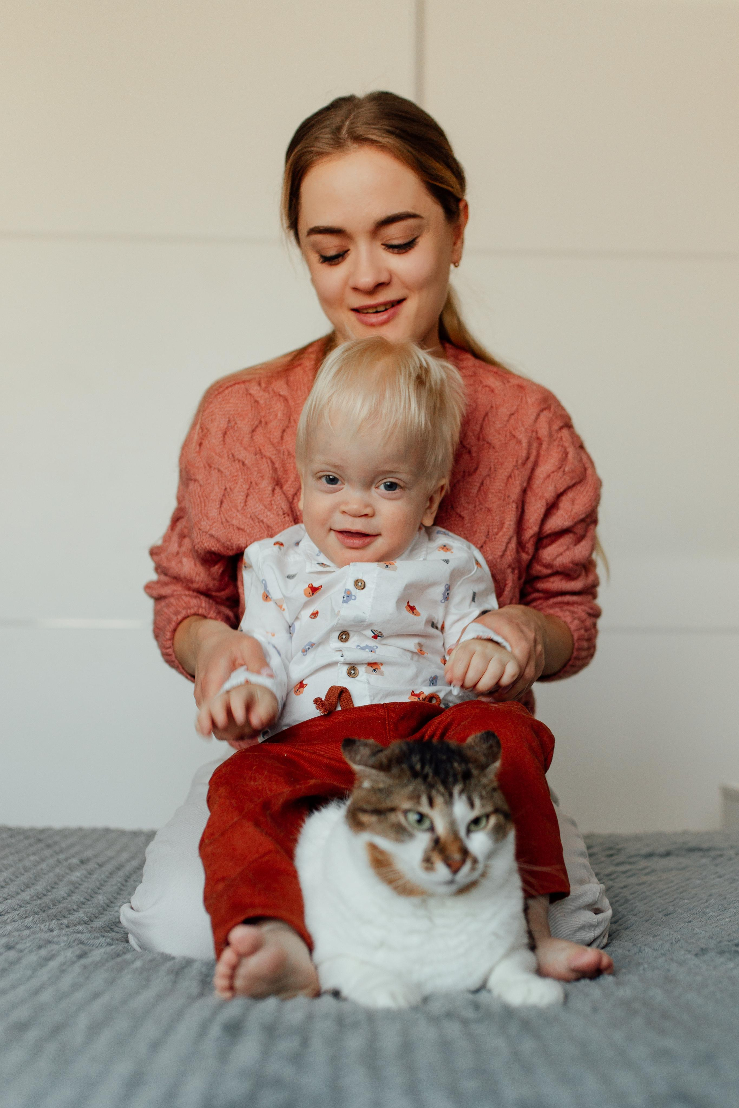 Домашняя мама Наташа и Владик