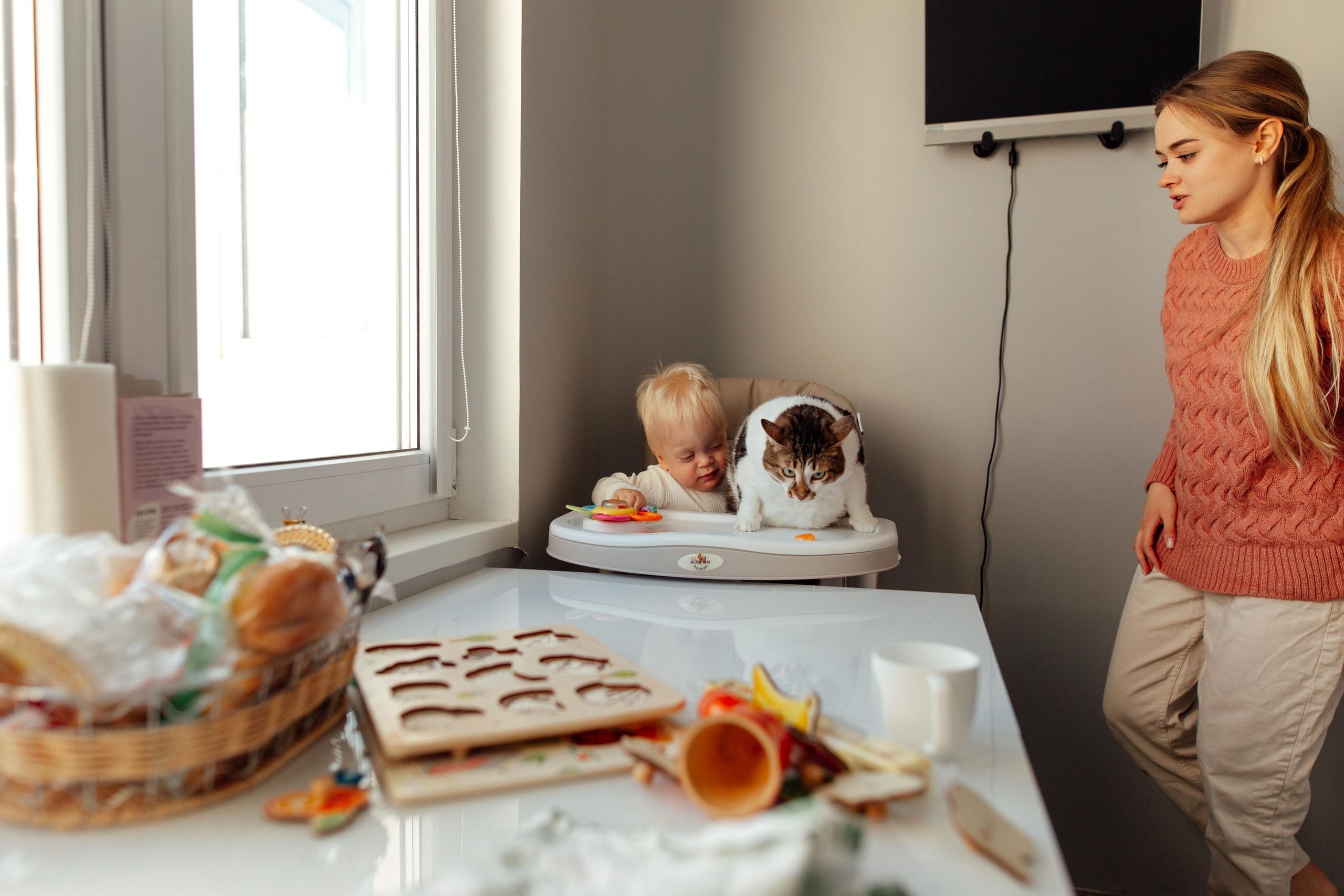 Домашняя мама Наташа и Владик