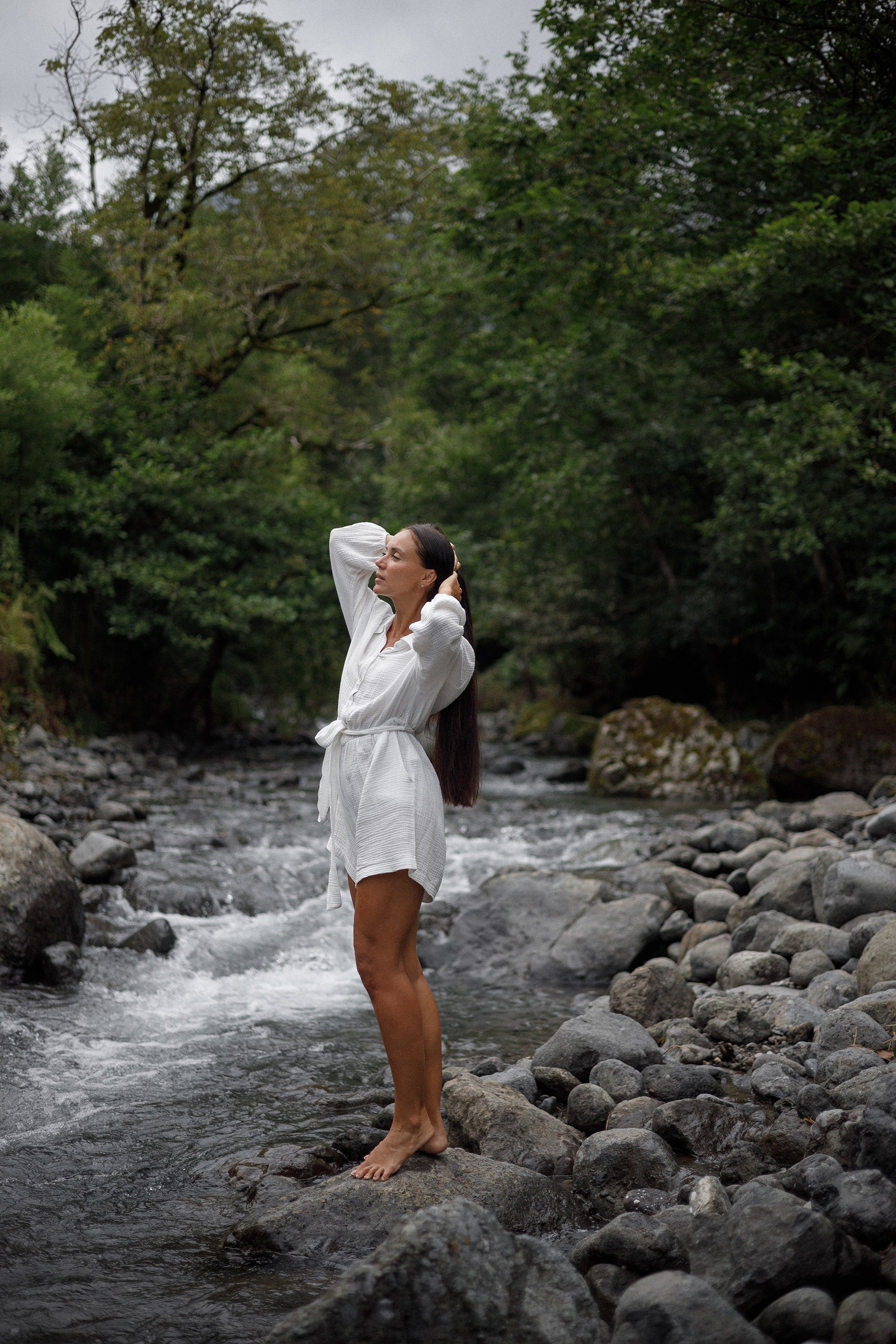 Портретная фотосессия в чайных плантациях