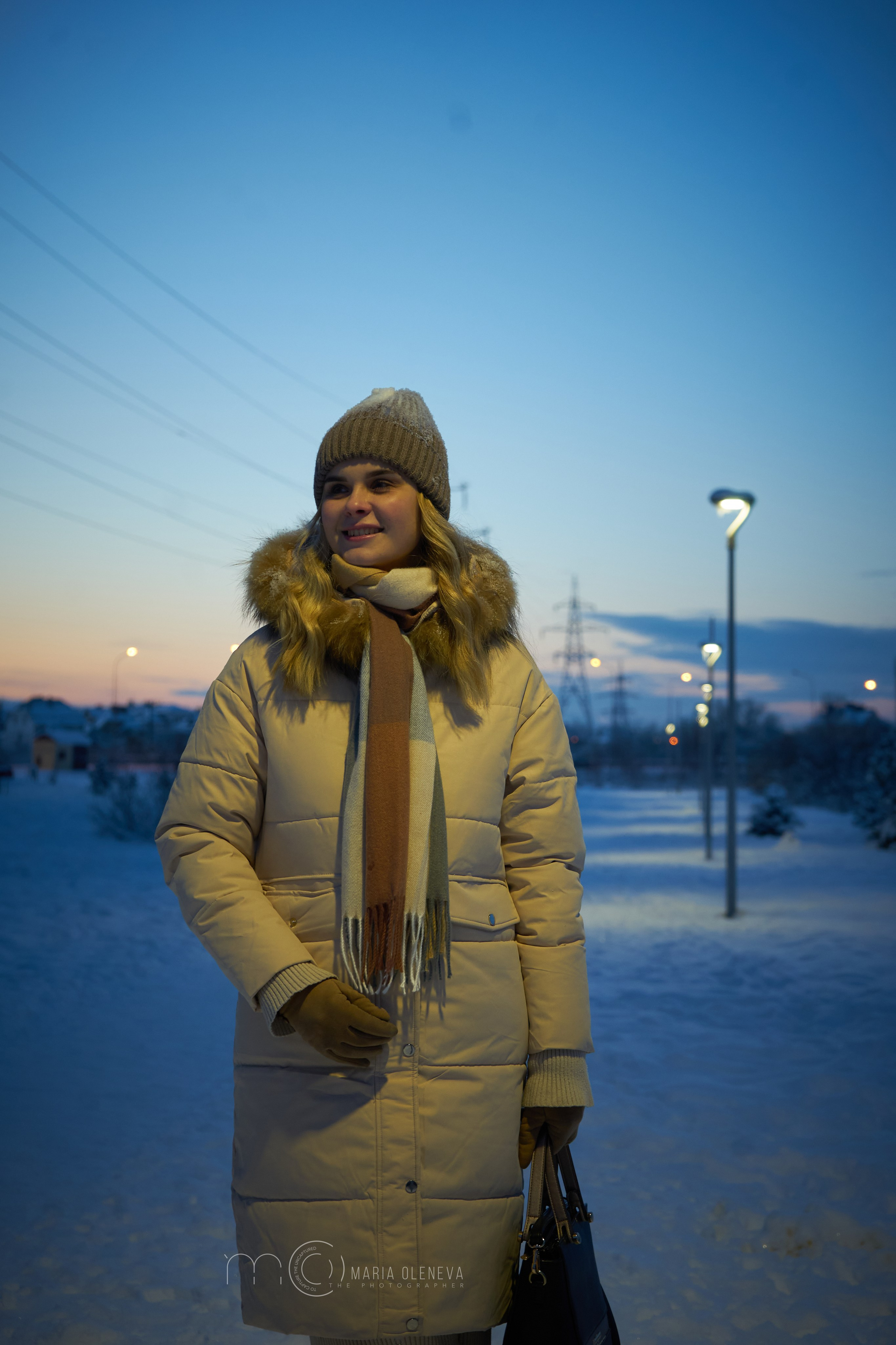 Зимний вечер с Аней. Фотограф Мария Оленева