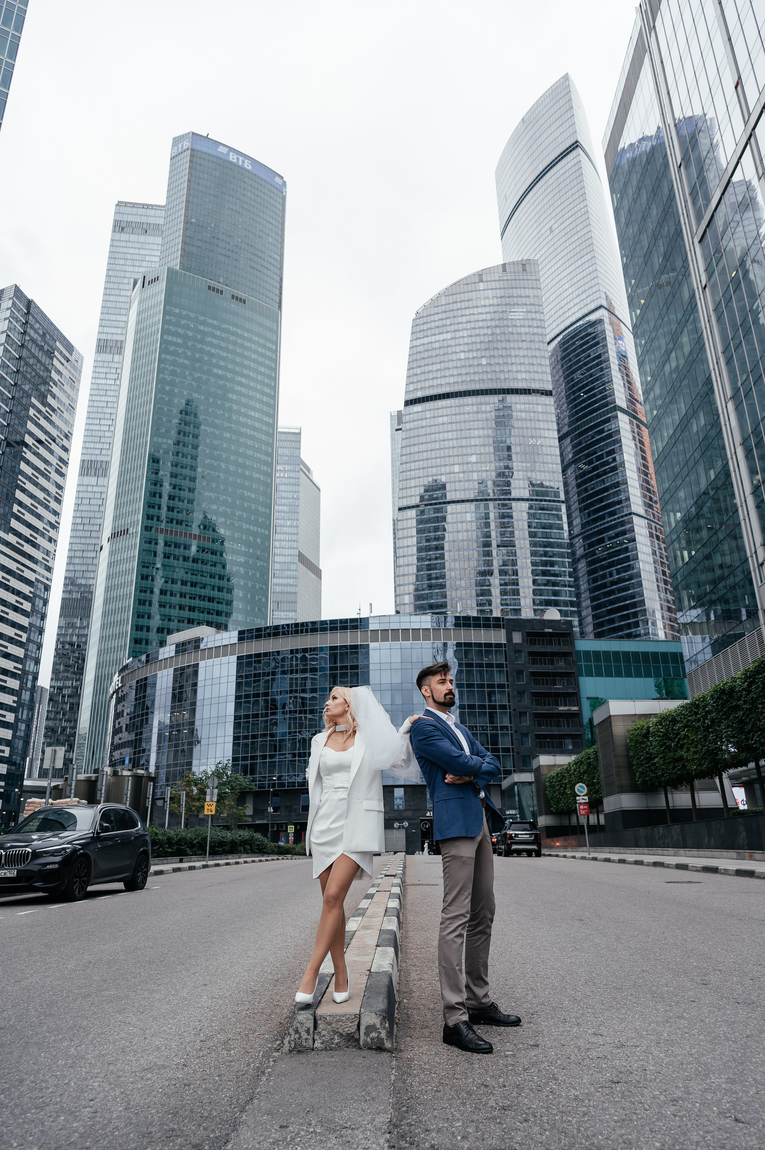 Свадебная фотосессия в Москве Сити