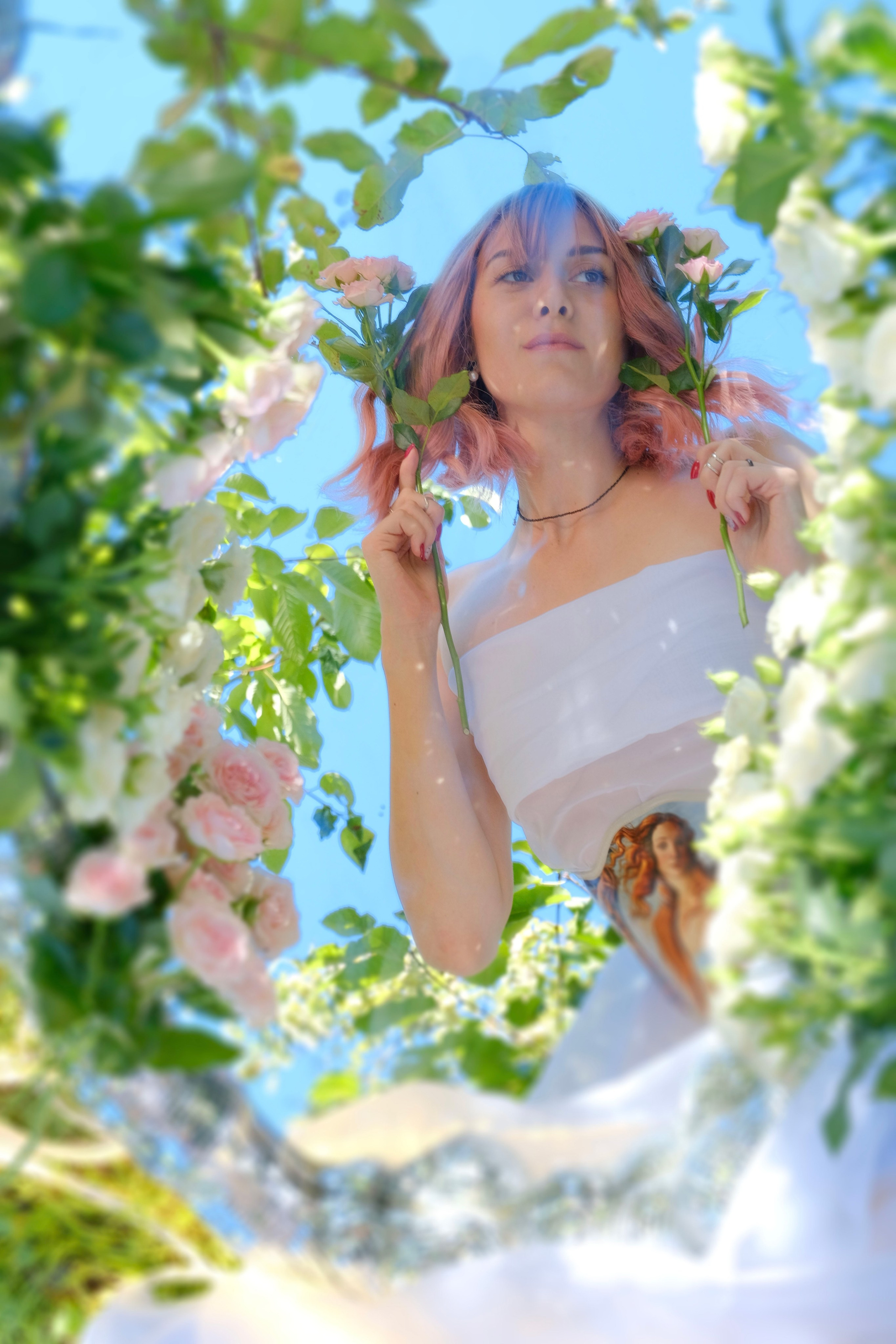 Фотосессия в отражении волшебство. Съемка в Краснодаре