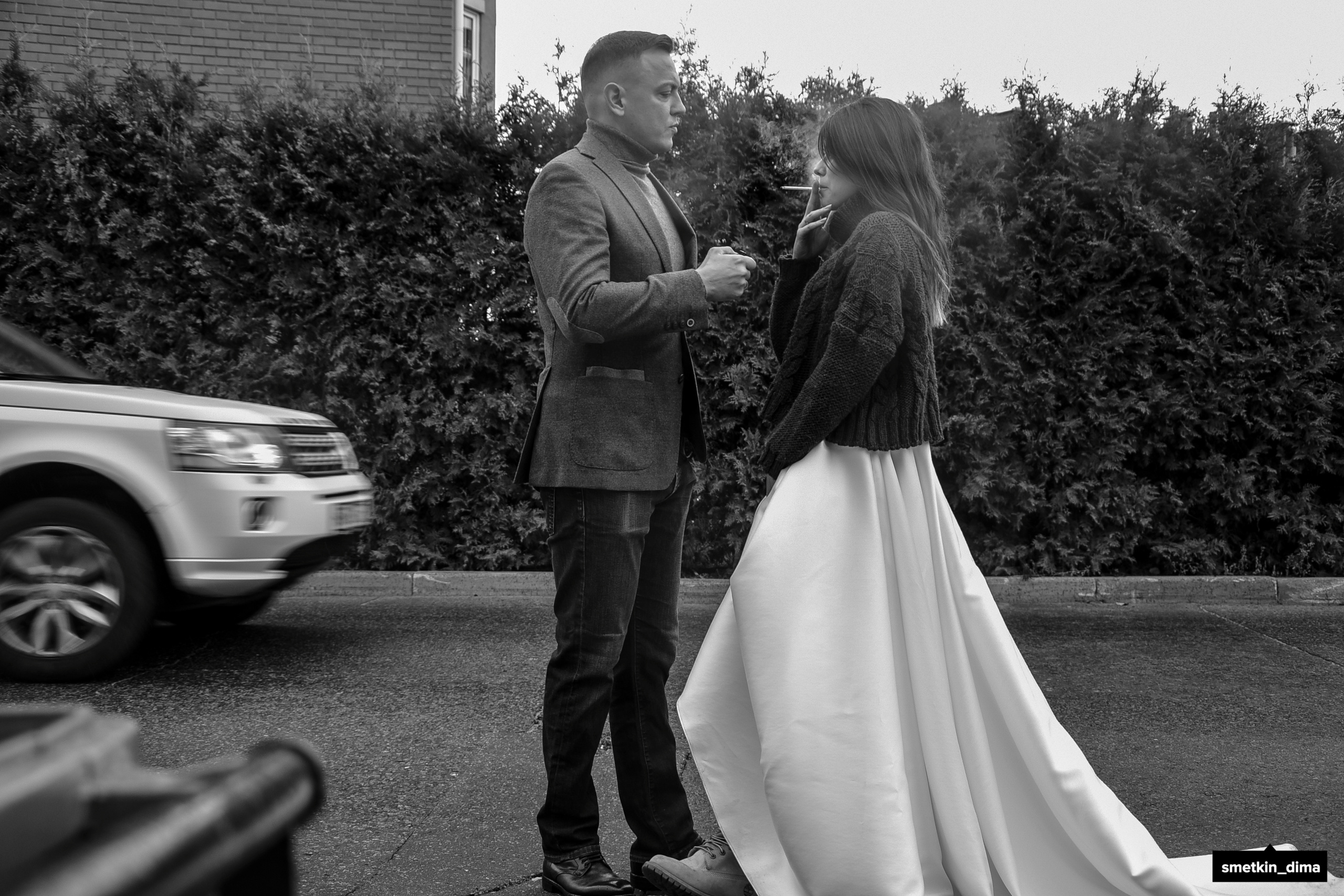 Прогулочная фотосессия мужа и жены. Фотограф Сметкин Дима. Фотосессии в Москве и по миру