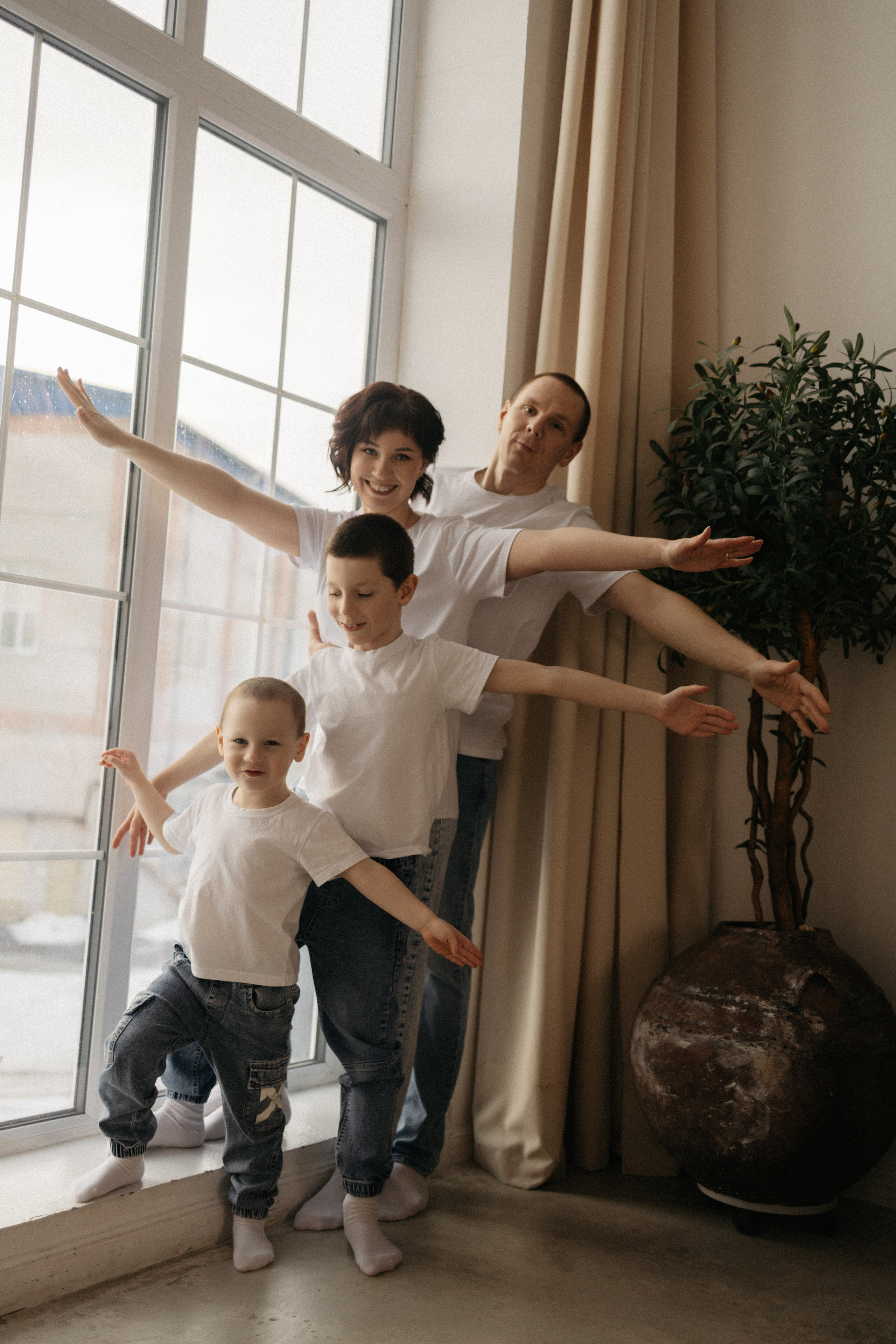 Студийная семейная фотосессия. Семейный и свадебный фотограф Воронеж Елизавета Федорова