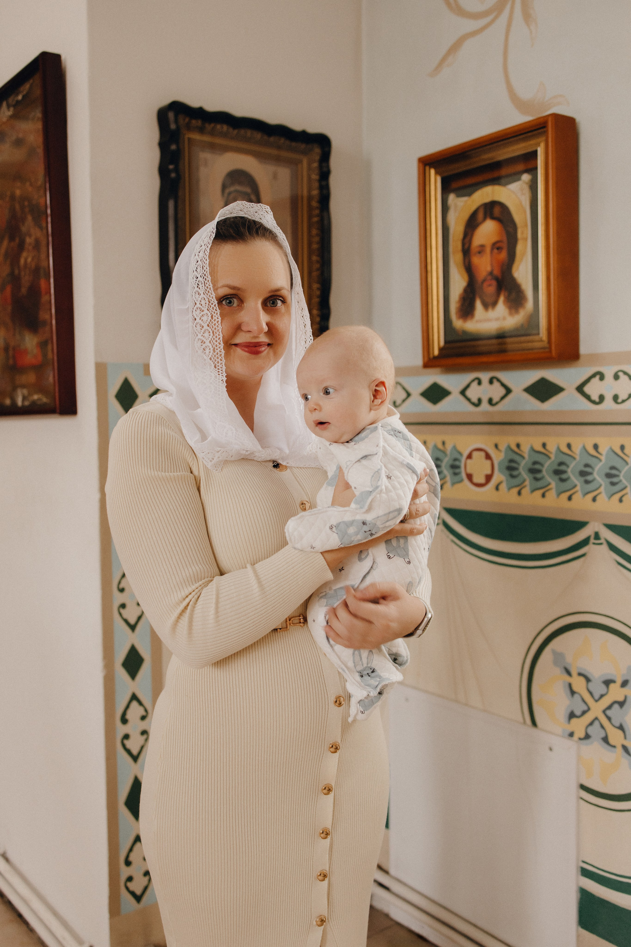 Съемка крещения в церкви св. апостолов Петра и Павла. Семейный и свадебный фотограф Воронеж Елизавета Федорова