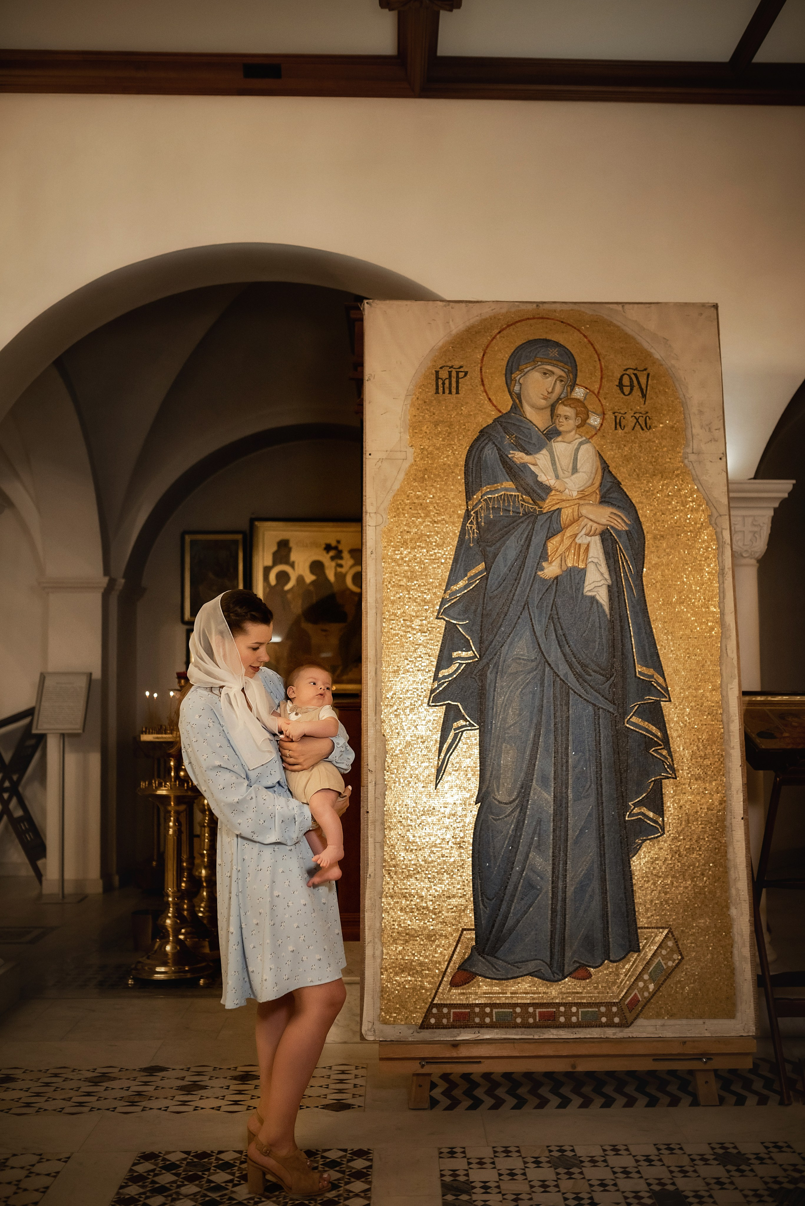 Крещение Алексея в Храме 40 Севастийских мучеников. Семейный фотограф в Ростове-на-Дону Татьяна Литвинова