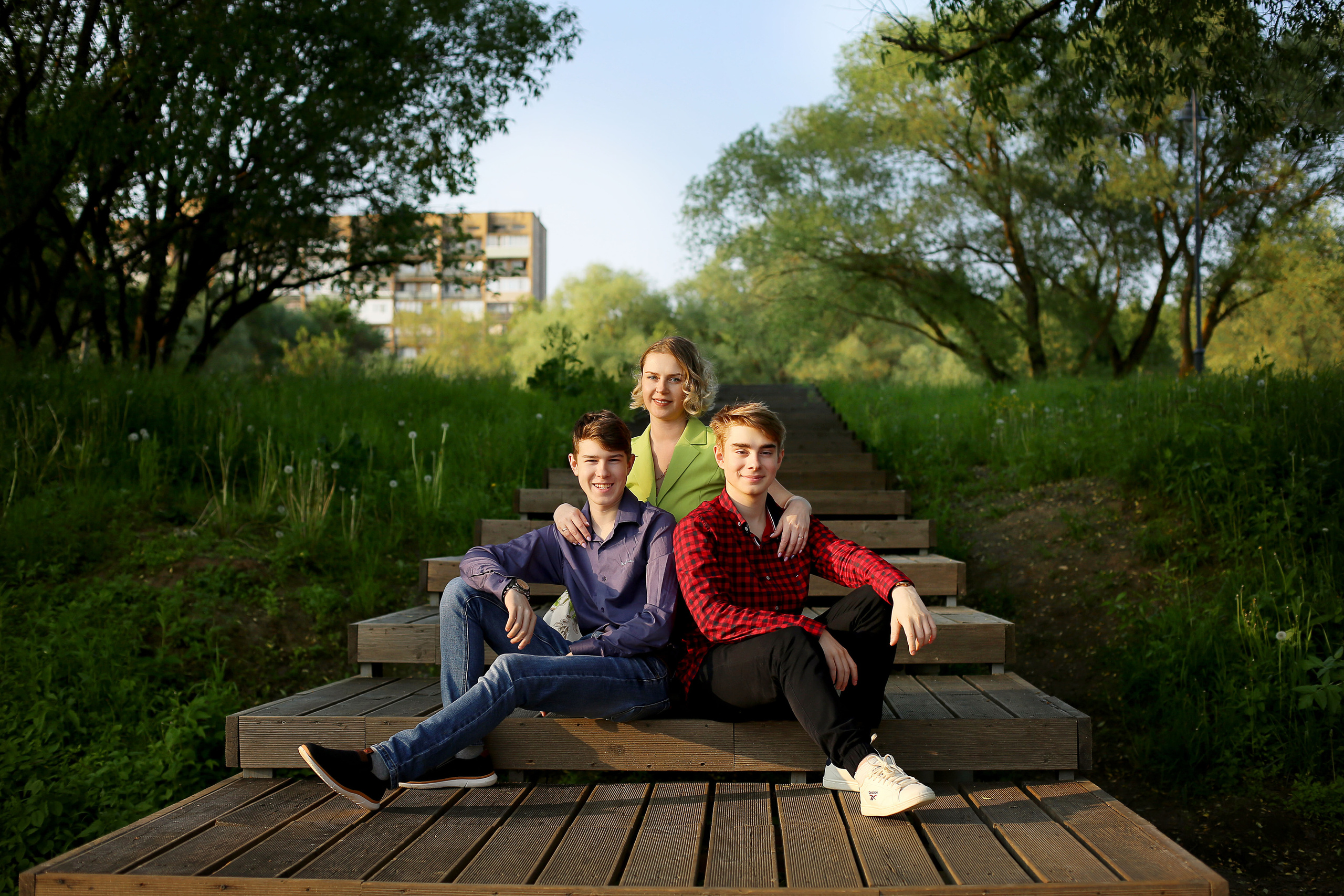 Алефтина с мужем и детьми. Семейный и детский фотограф Анна Петракова