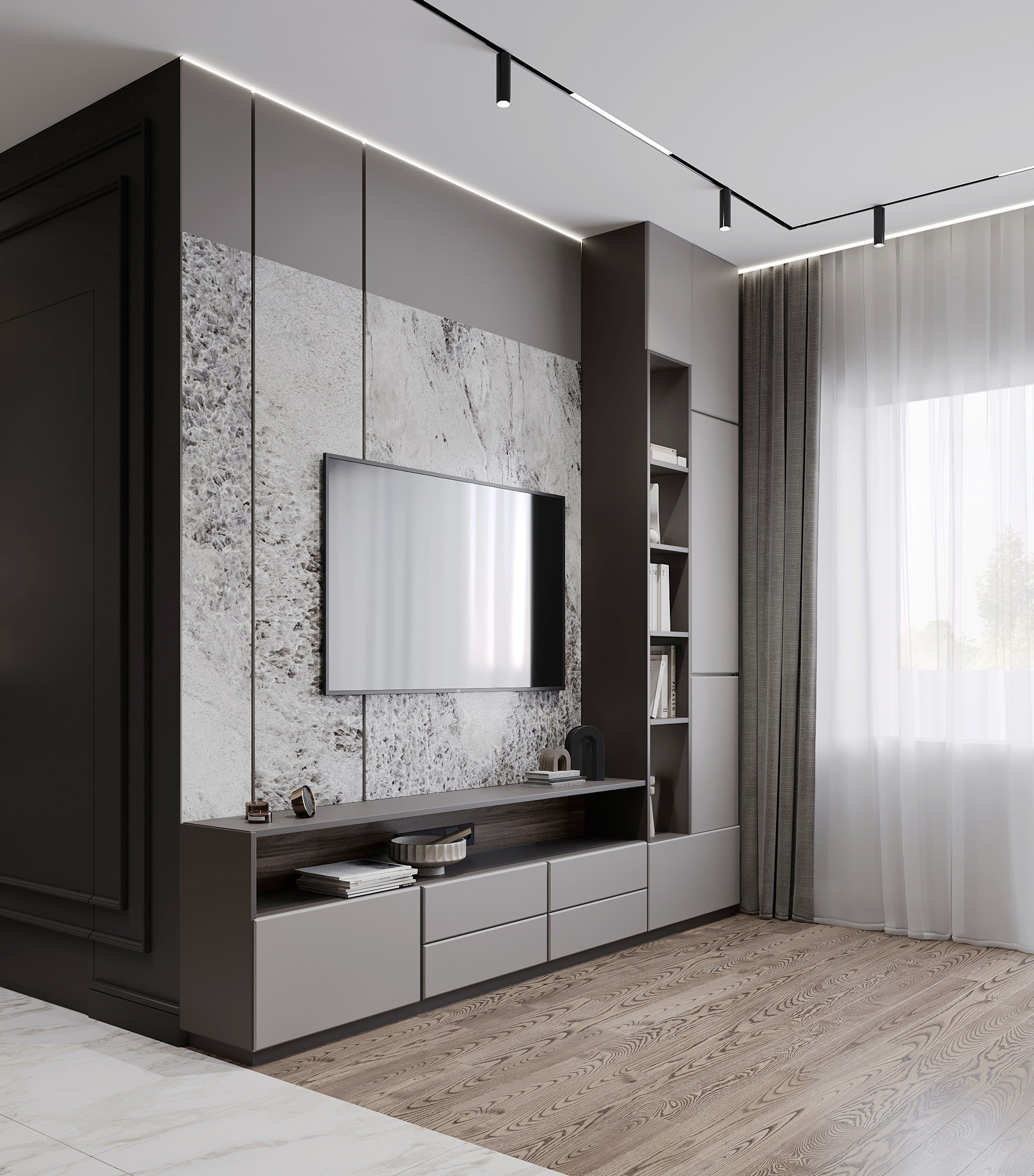 Студия 45 м². 3Д-Визуализация Наталья Макогонова