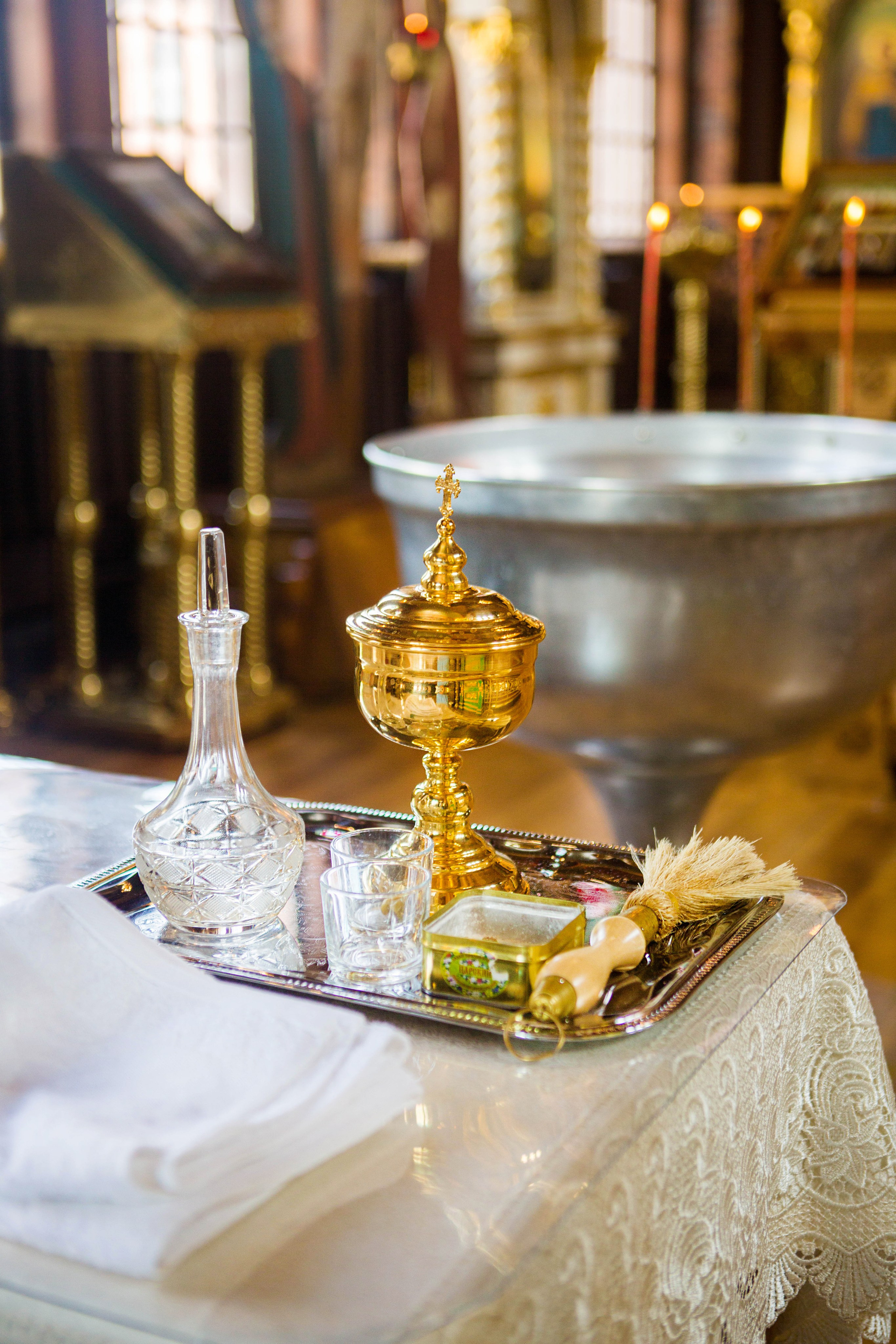 Крещение Надежды. Свято-Троицкий собор. Свадебный семейный и детский фотограф в Краснодаре Карина Федоровская