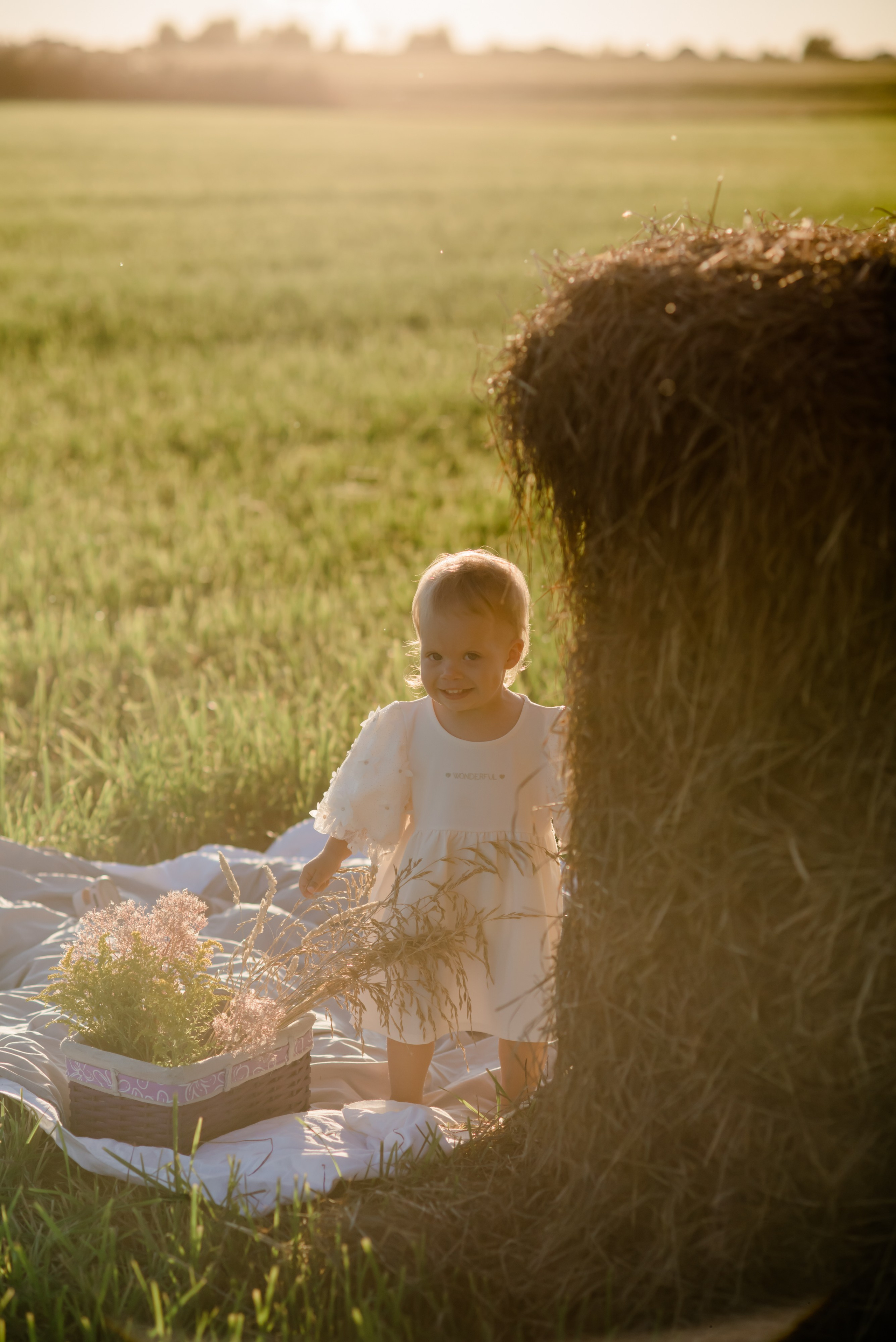 Семья в поле. Свадебный и семейный фотограф Евгения Кононова