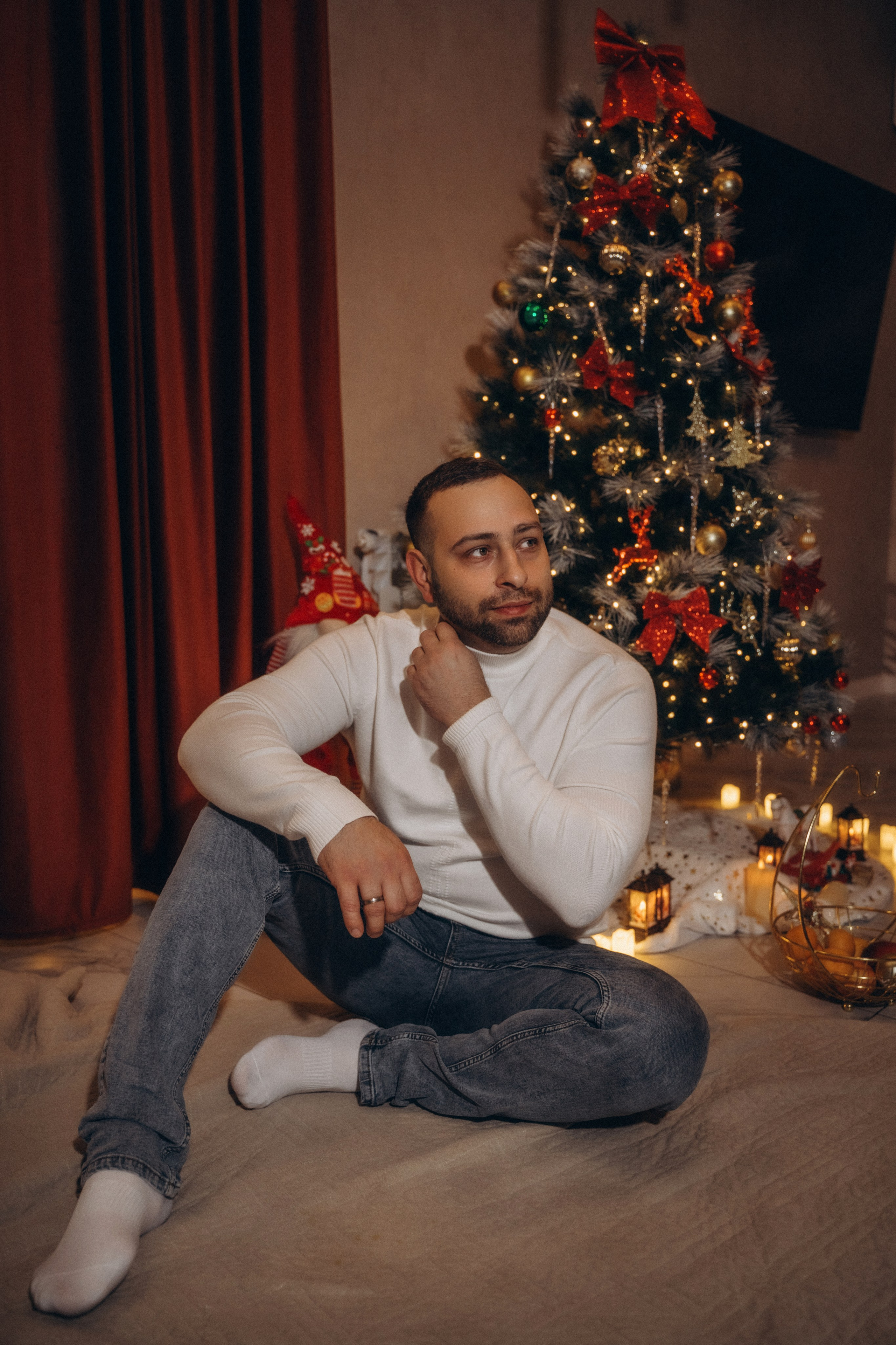 Семья Киприяновы, Новый год дома. Семейный фотограф в Белгороде Амелина Алина