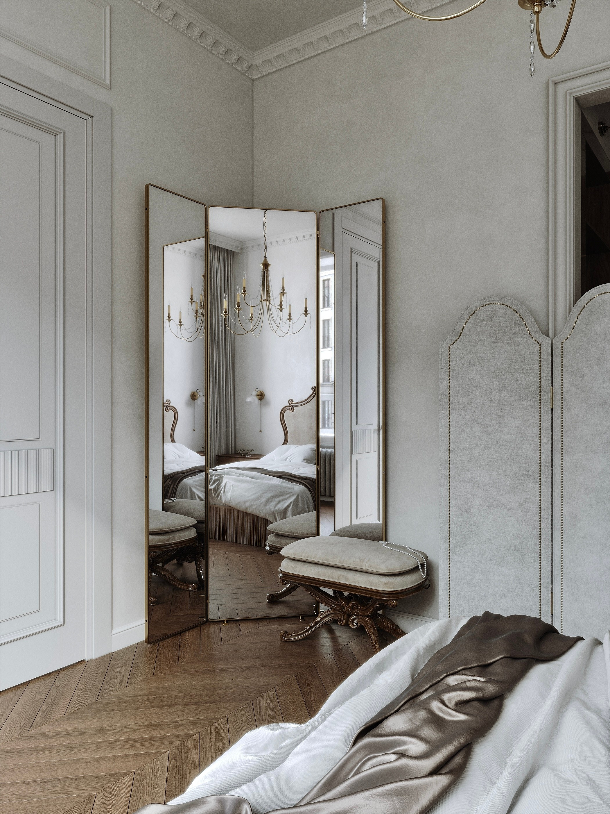 Спальня ЖК «Опера» г. Тюмень. 3d визуализатор Валерия Романова