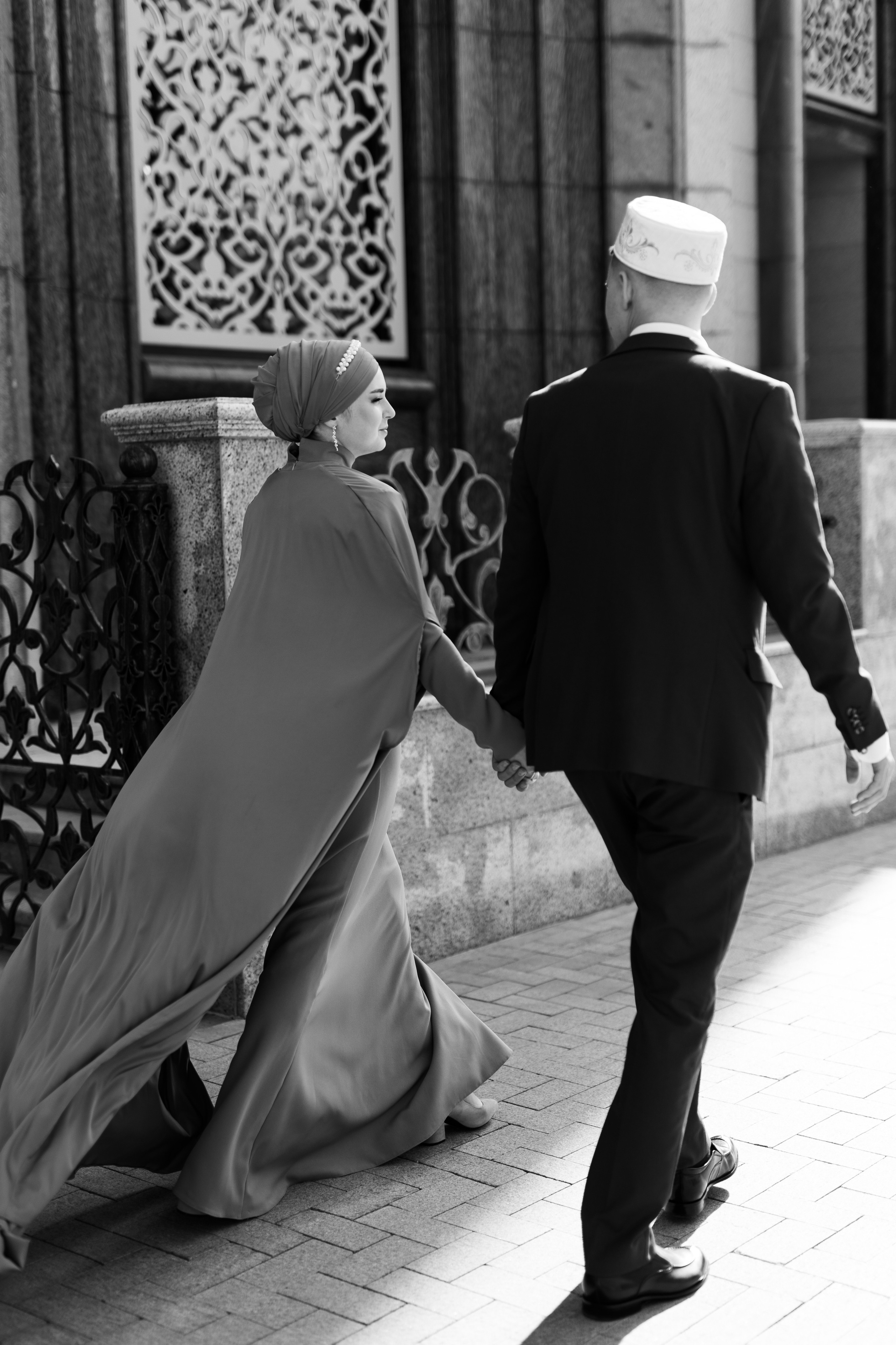 Чтение никах, завязывание платка, платье на никах, фотосессия никаха, букет на никах, украшения на никах, образ жениха, церемония чтения никах 